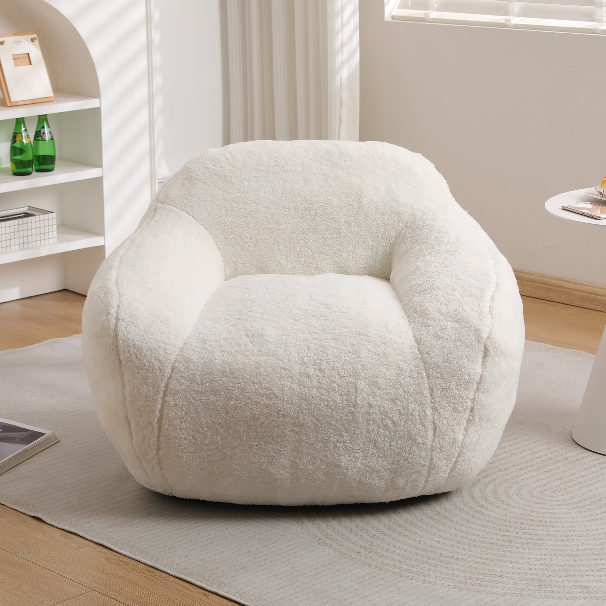 Oversized Teddy Memory Foam Bean Bag Chair