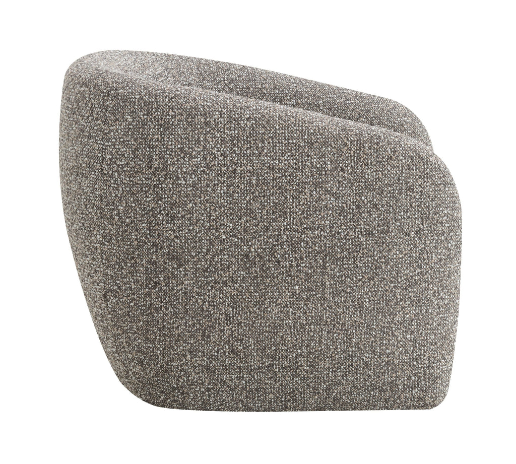 Livia Brown & Gray Tweed Accent Chair