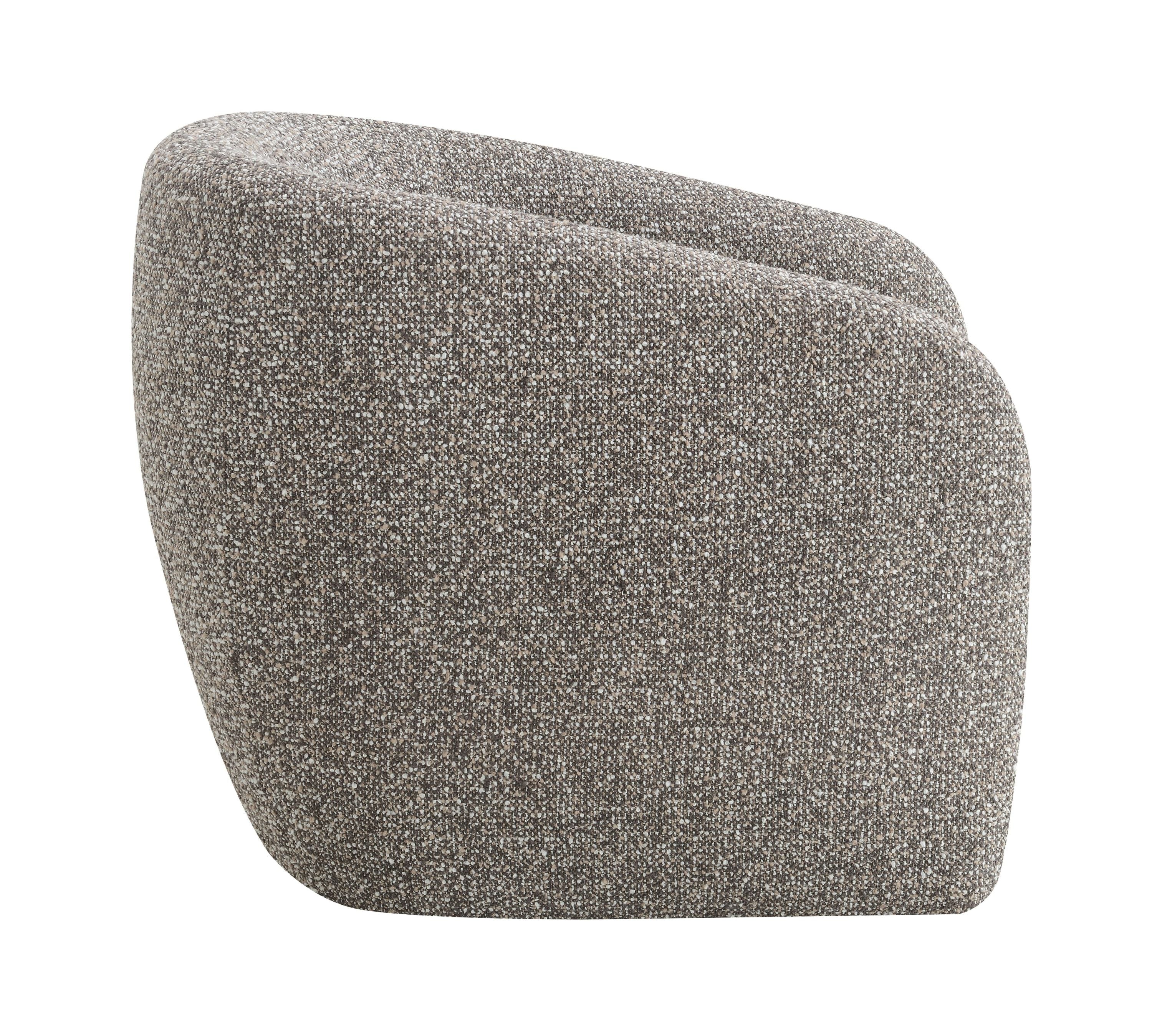 Livia Brown & Gray Tweed Accent Chair