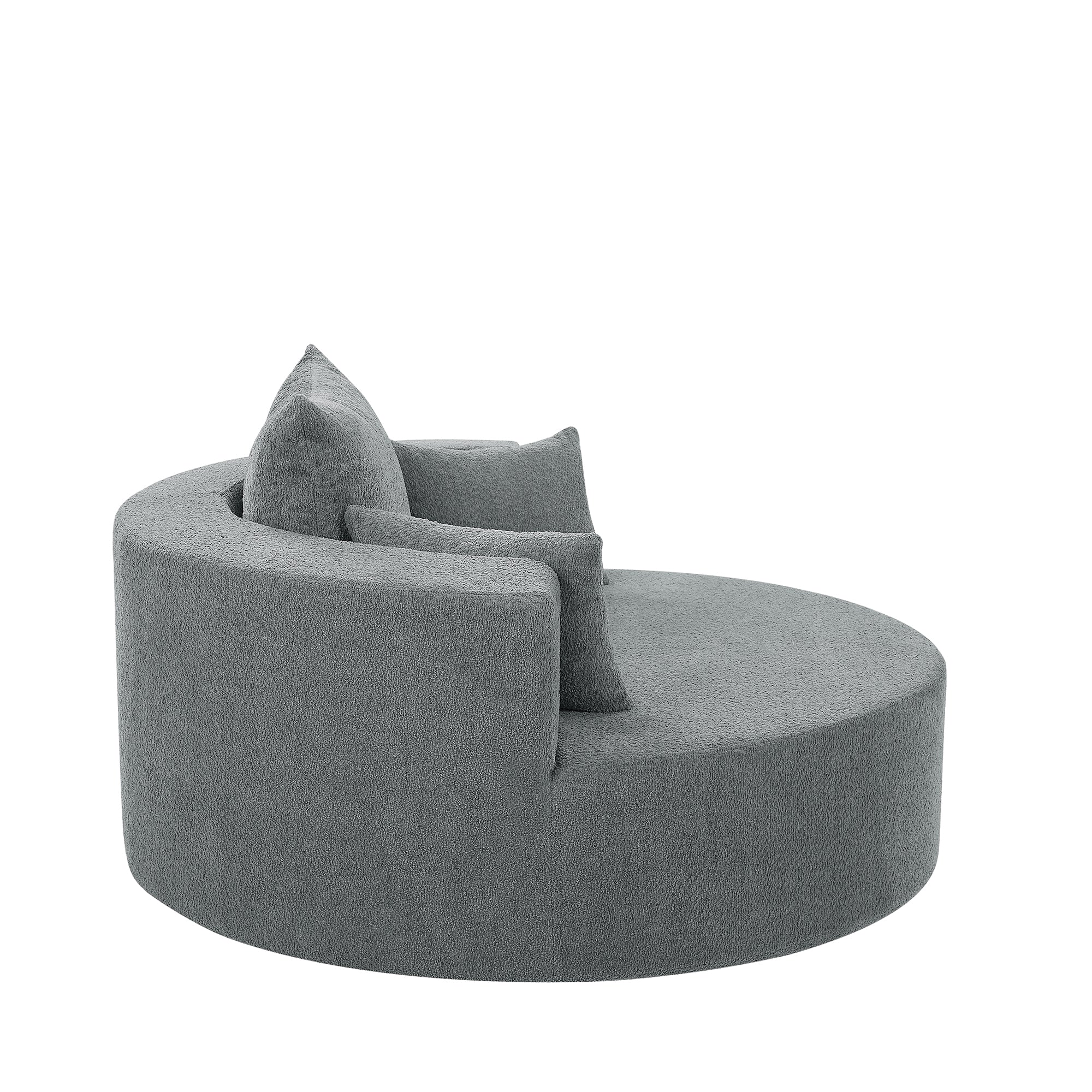 Crossley Oversized Swivel Barrel Accent Chair