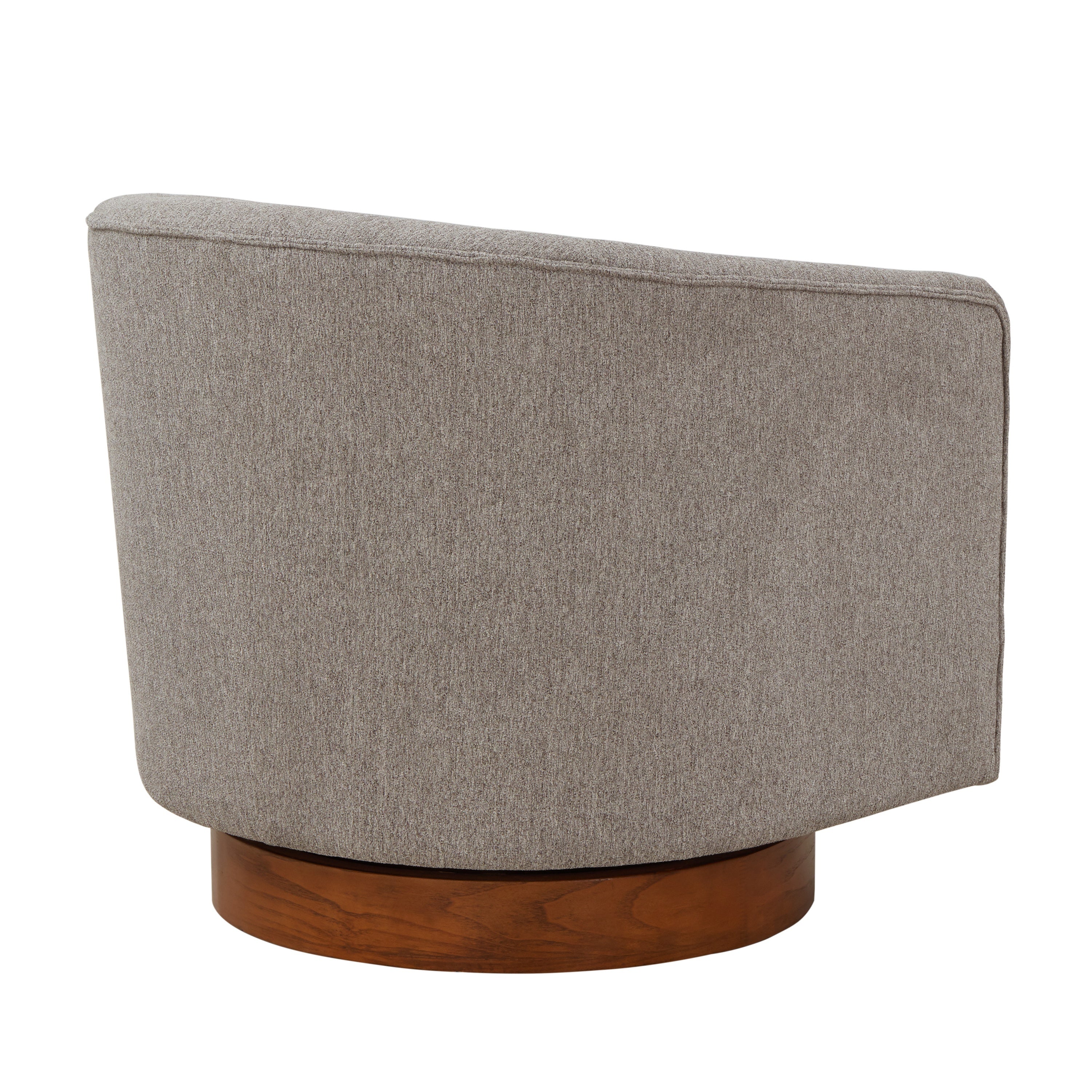 Miramar Wood Base Swivel Club Accent Chair