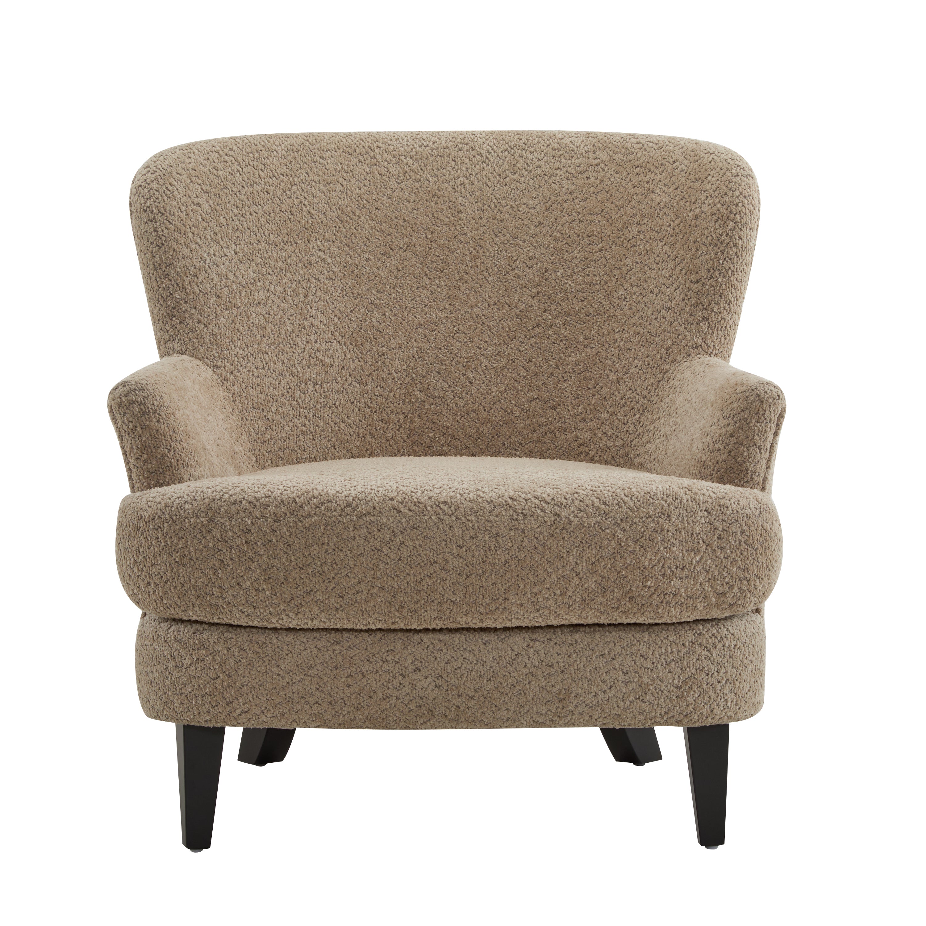 Gerald Boucle Upholstered Club Chair and Ottoman Set
