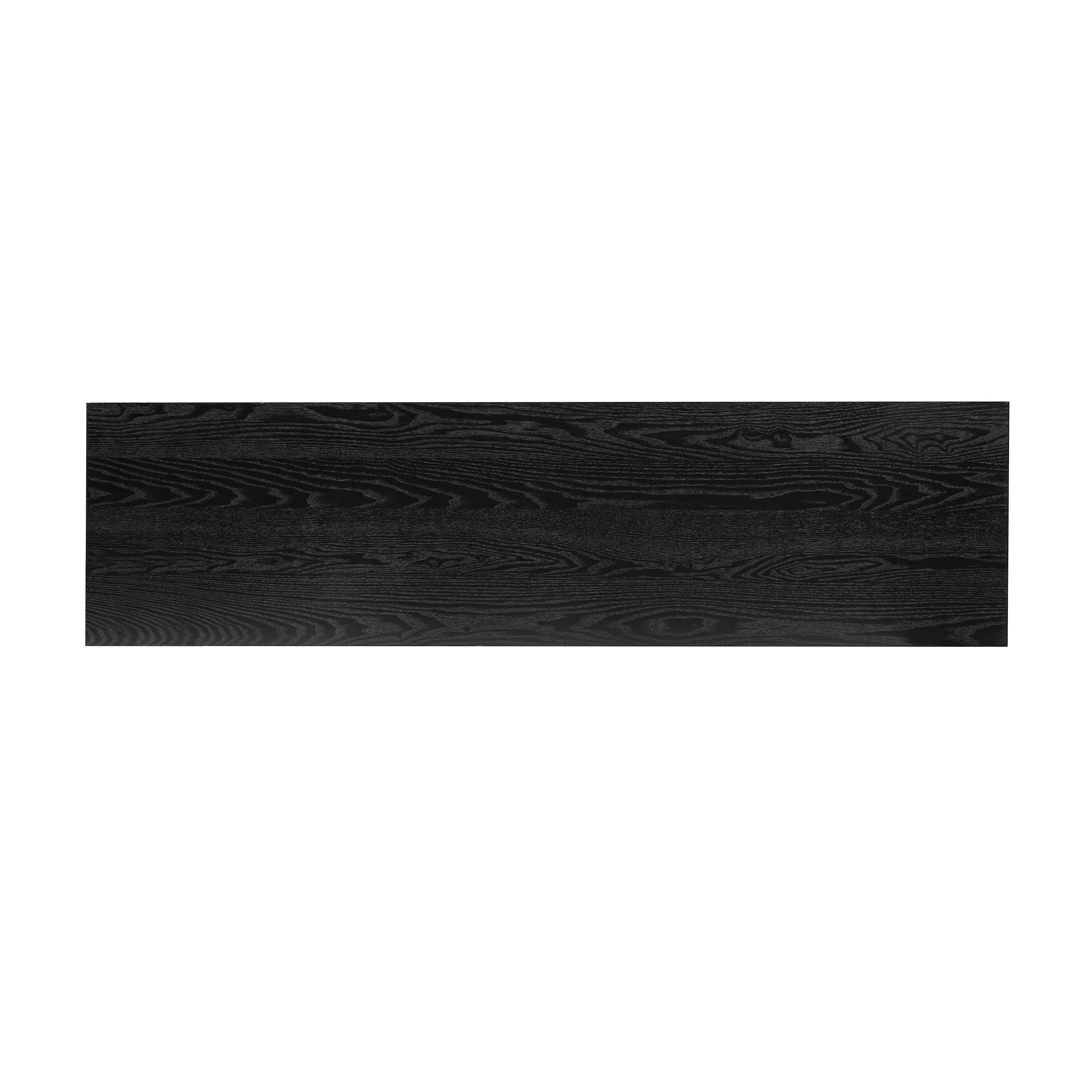 Minimalist Rustic Rectangular Waterfall Console Table