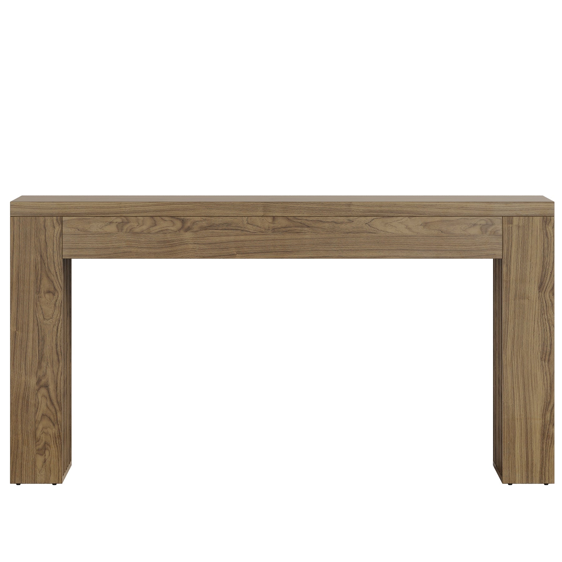 Langley Farmhouse Console Table with Vertical Slat Legs