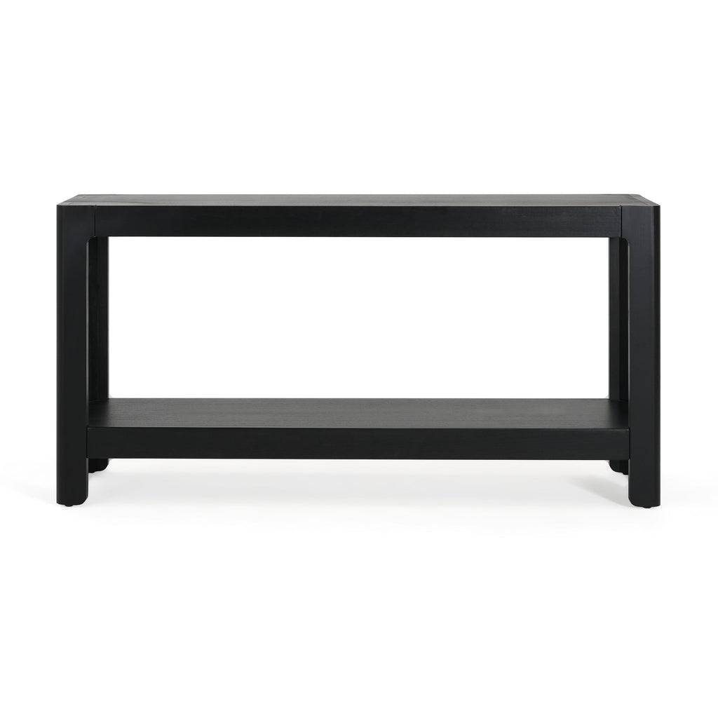 Modern Farmhouse Minimalist Rounded Console Table
