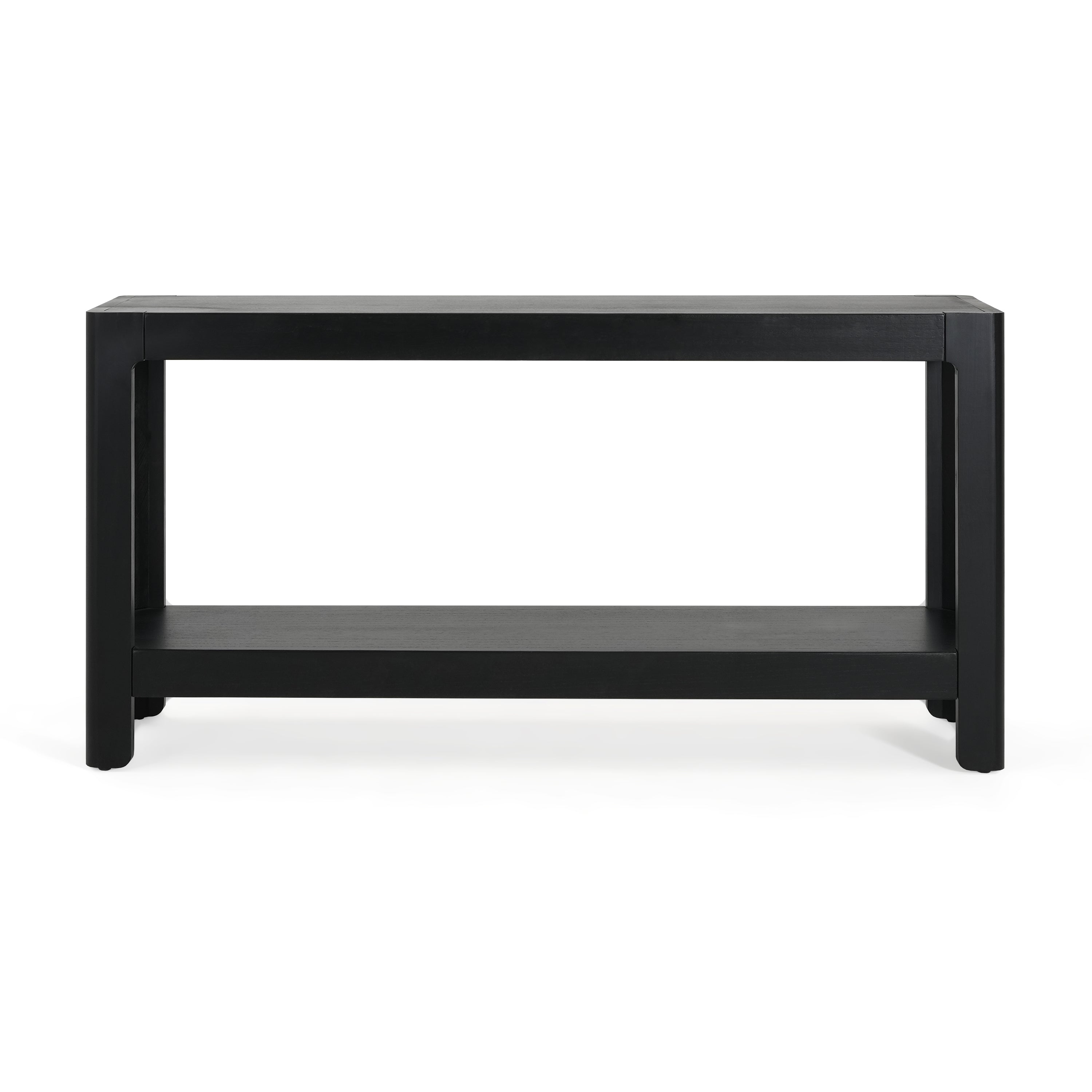 Modern Farmhouse Minimalist Rounded Console Table