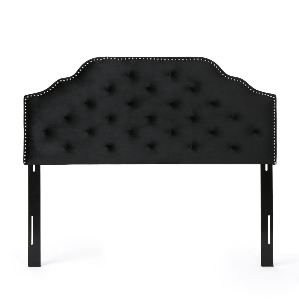 Luella Button Tufted Upholstered Headboard