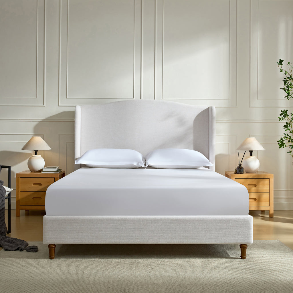 Hannah Upholstered Wingback Bed
