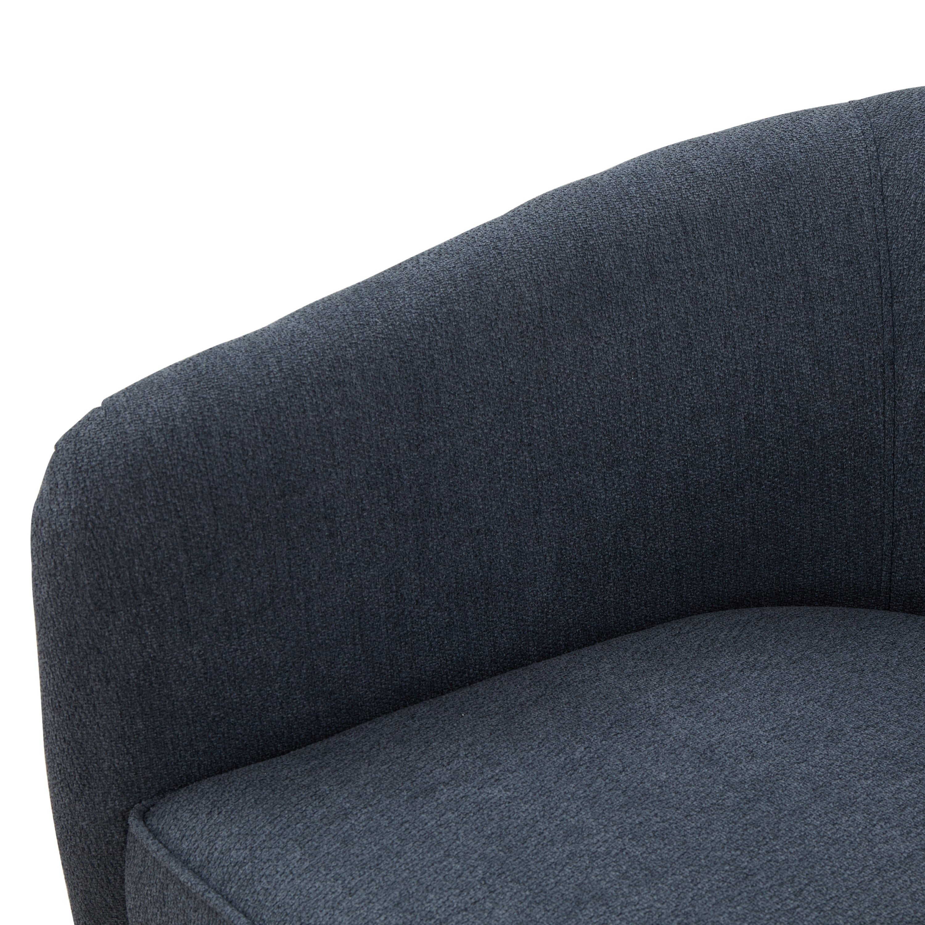 Miramar Wood Base Swivel Club Accent Chair