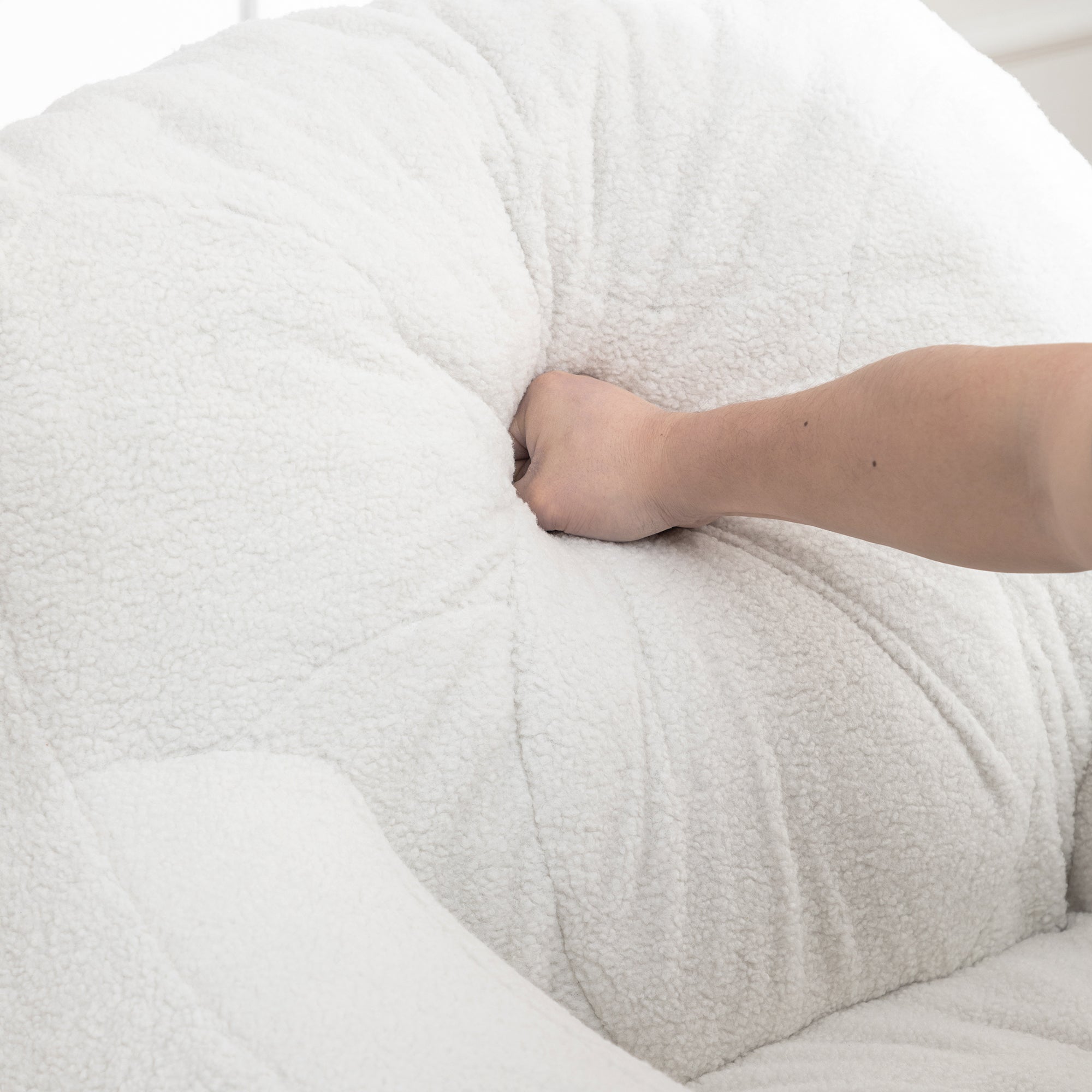 Tufted Memory Foam Bean Bag Chair