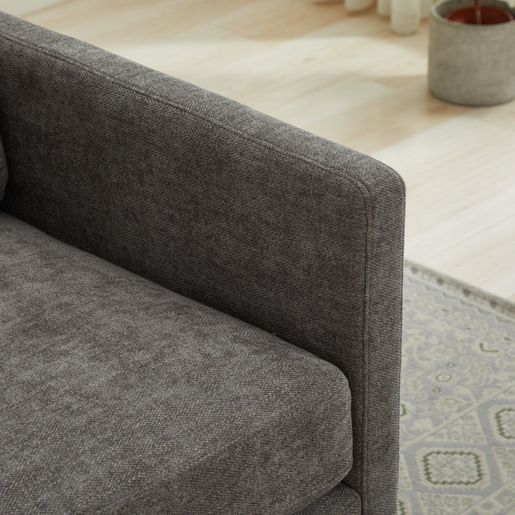 Modern Square Upholstered Swivel Accent Chair