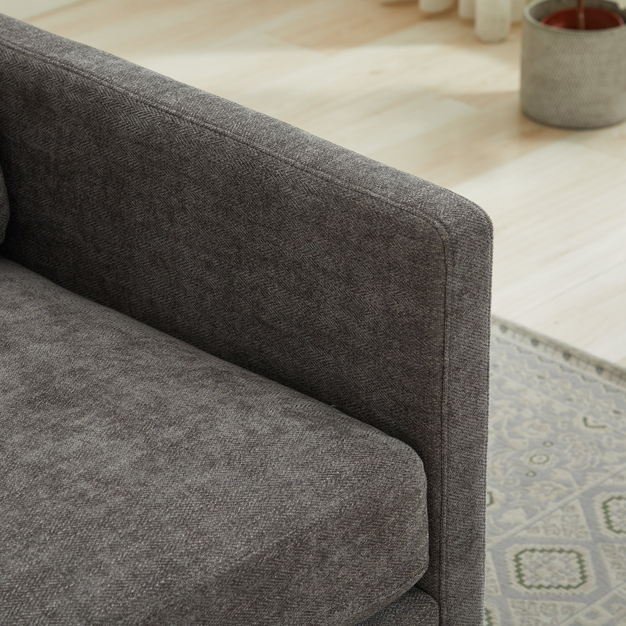 Modern Square Upholstered Swivel Accent Chair