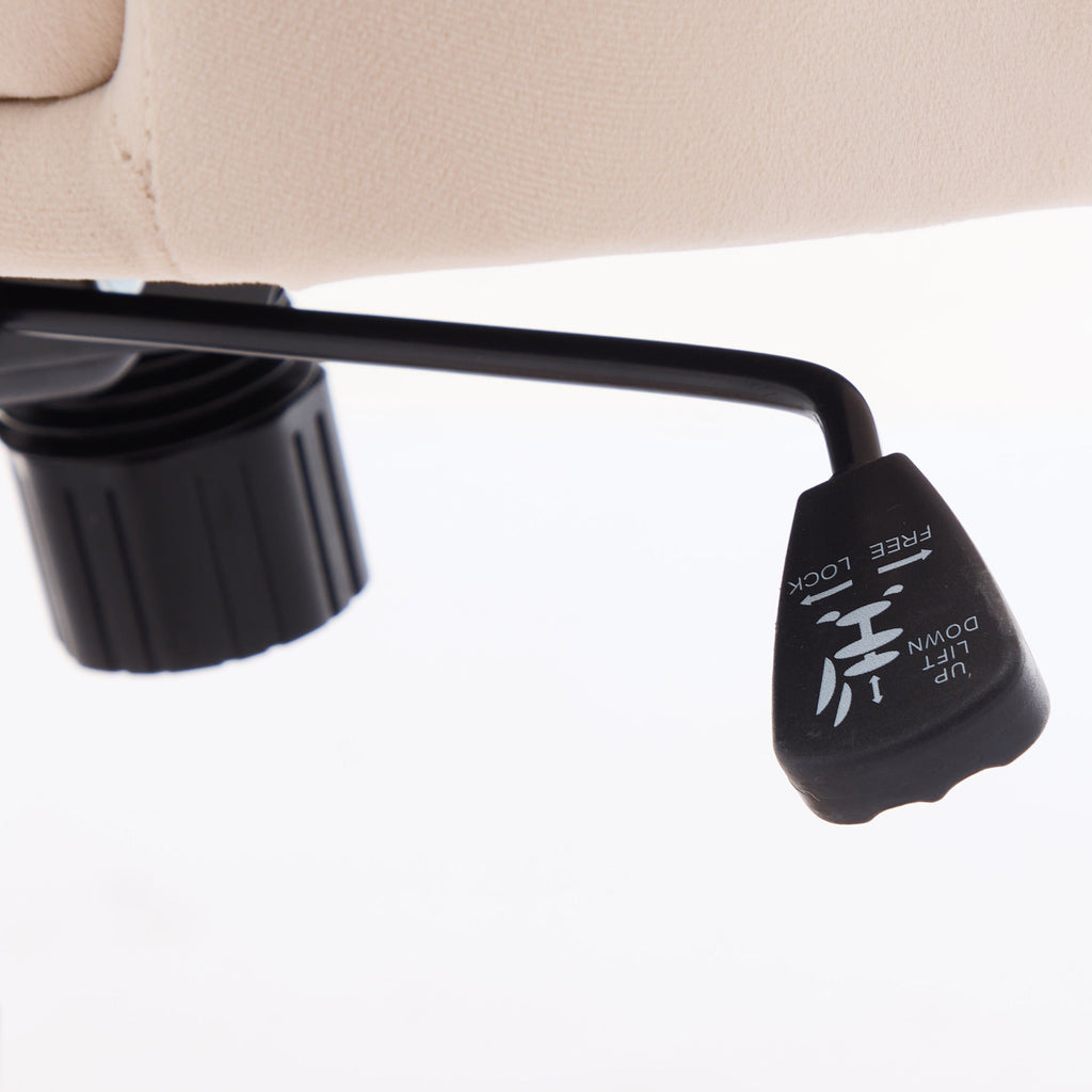 Adjustable Ergonomic Swivel Chair with Golden Base