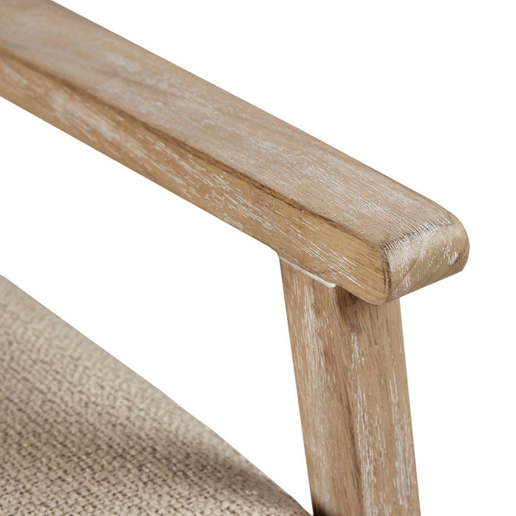 Cane Back Upholstered Accent Chair