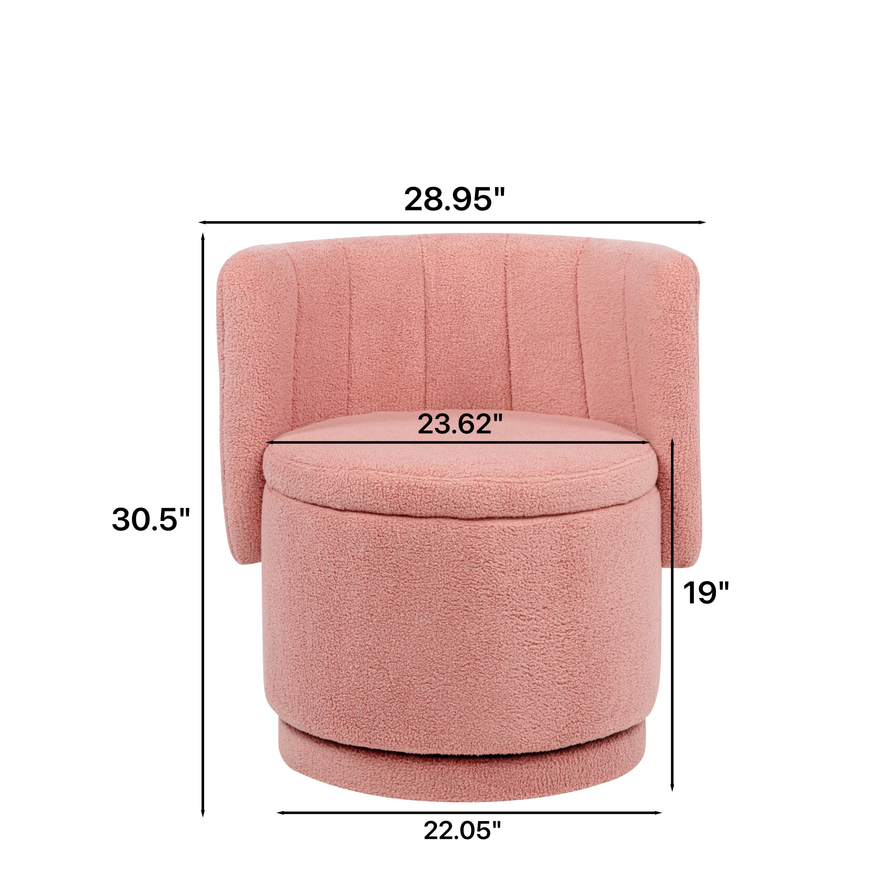 360 Degree Swivel Back Sofa Chair With Storage Space