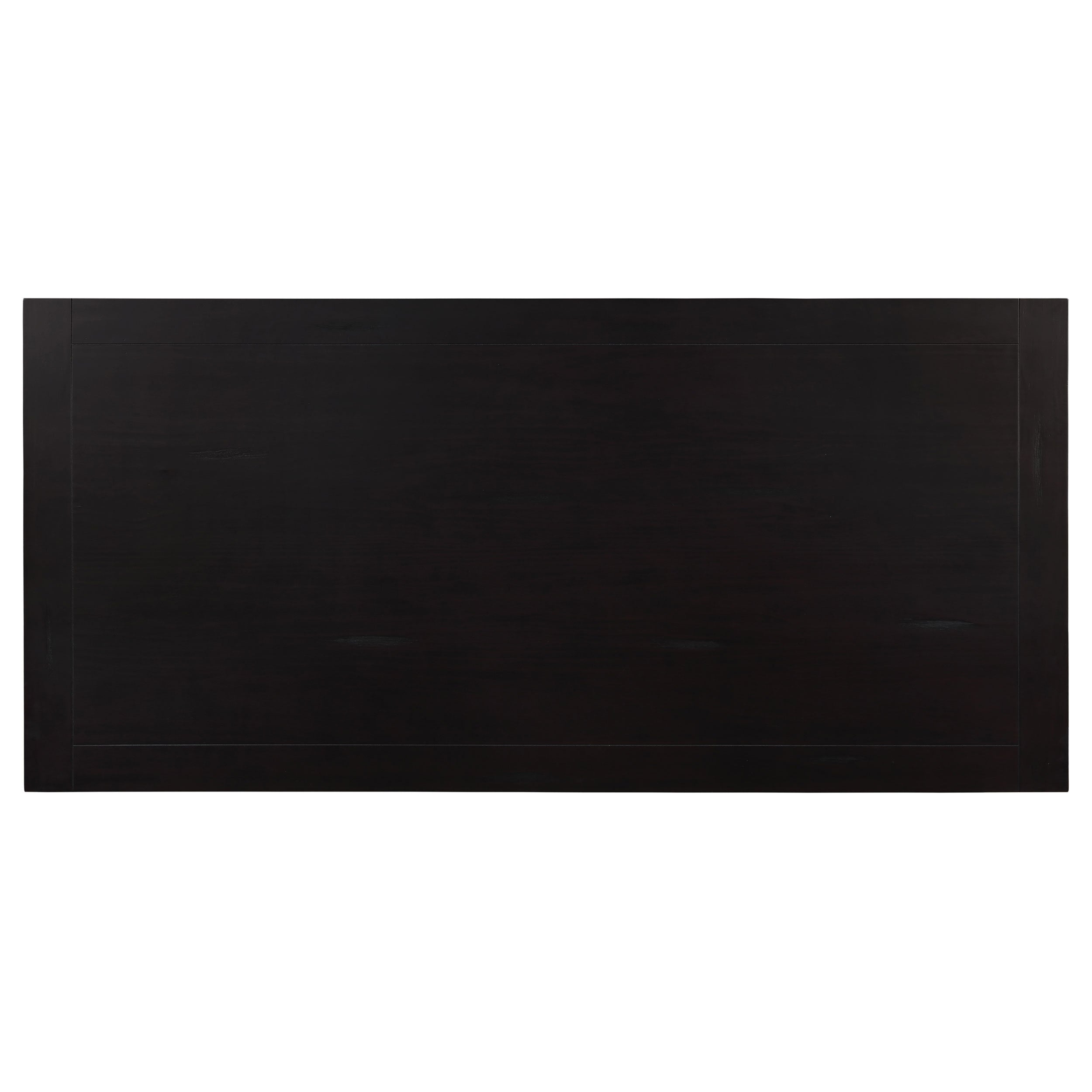 Villeneuve Rustic Espresso Rectangular Double Pedestal Dining Table