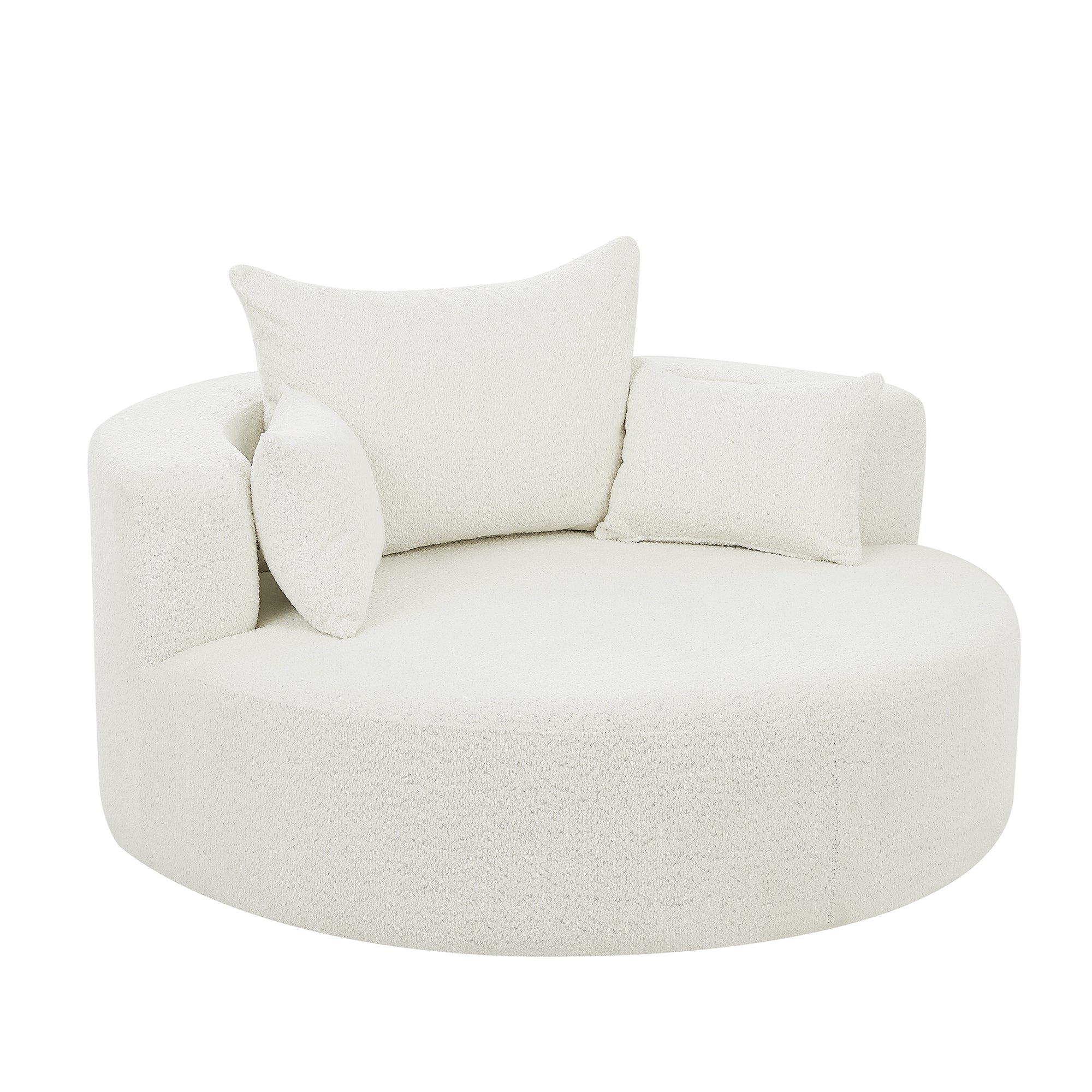 Crossley Oversized Swivel Barrel Accent Chair