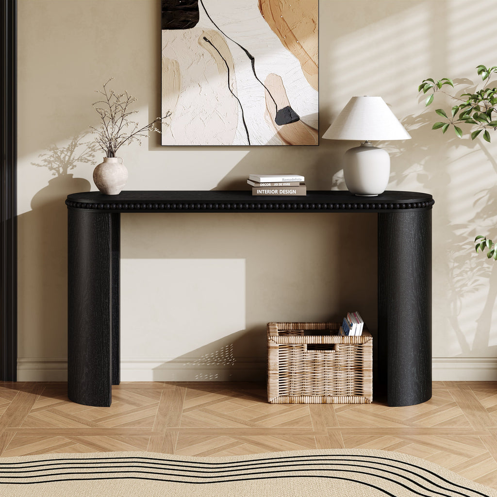 Beaded Trim Console Table