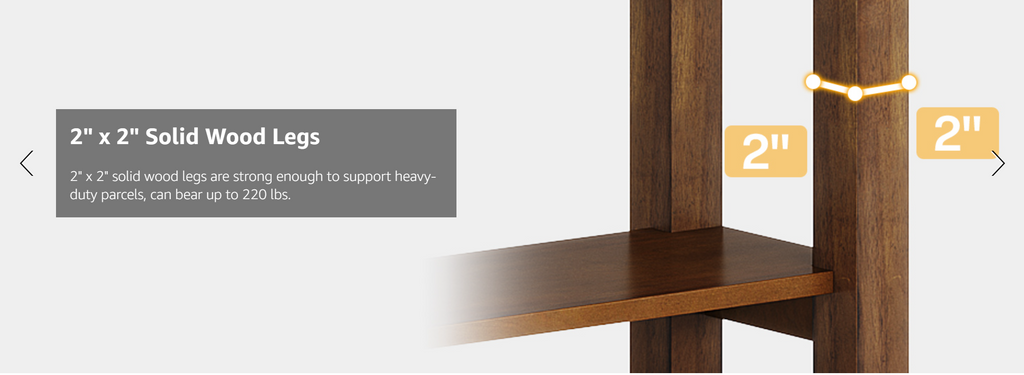 Mapledown 2-Tier Entryway Accent Table with Storage