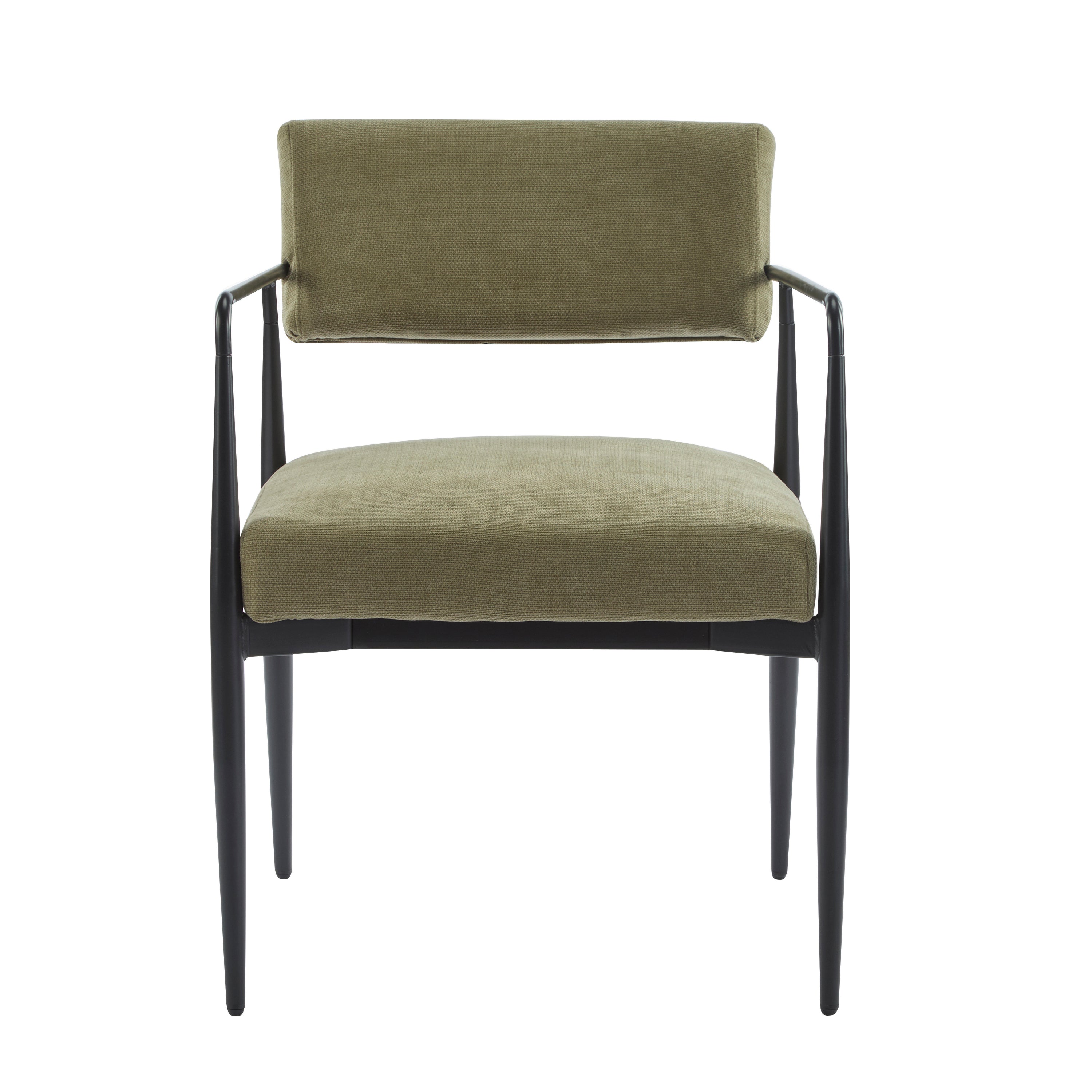 Nora Modern Metal Frame Dining Chair, Set of 2