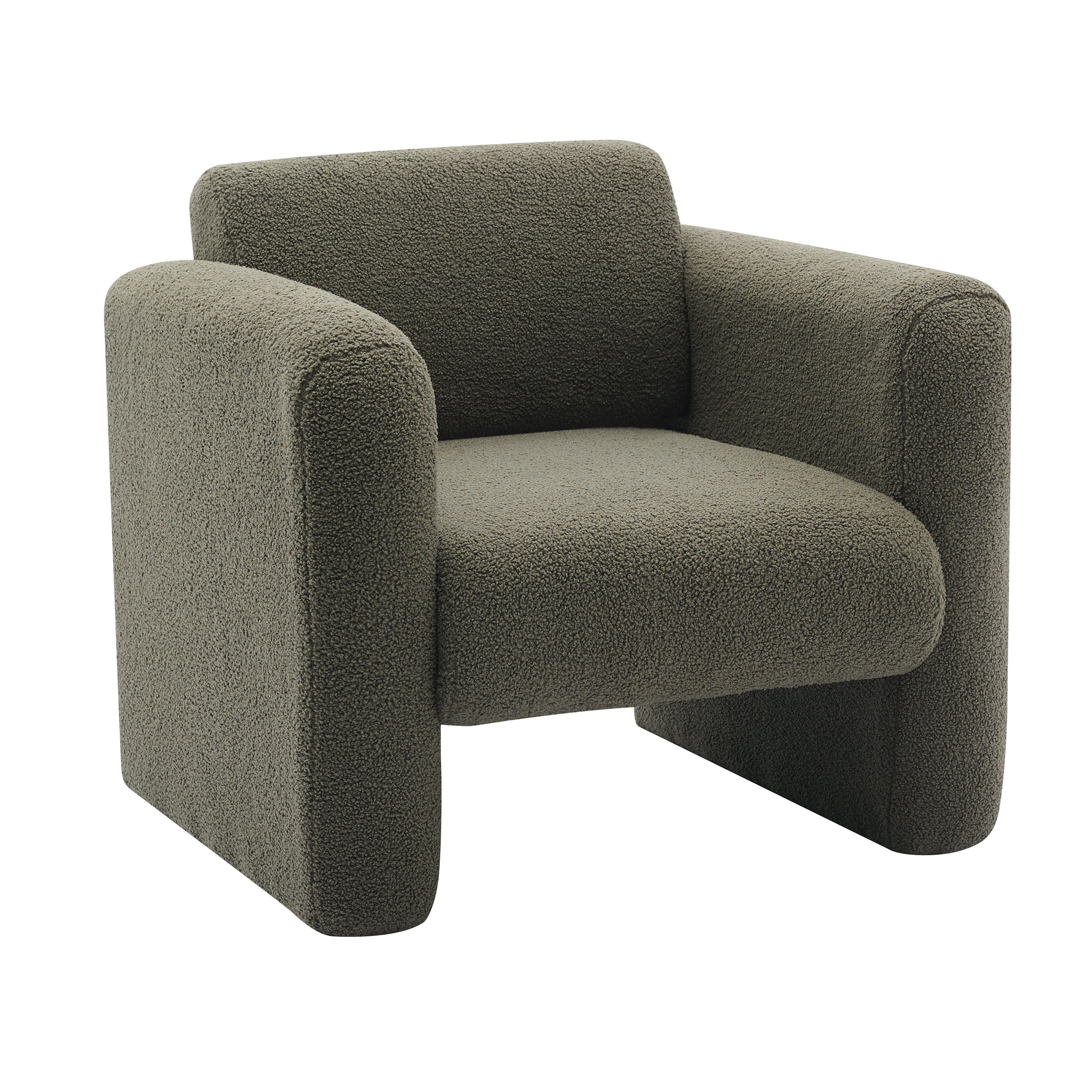 Marlowe Modern Sherpa Upholstered Comfy Reading Accent Chair