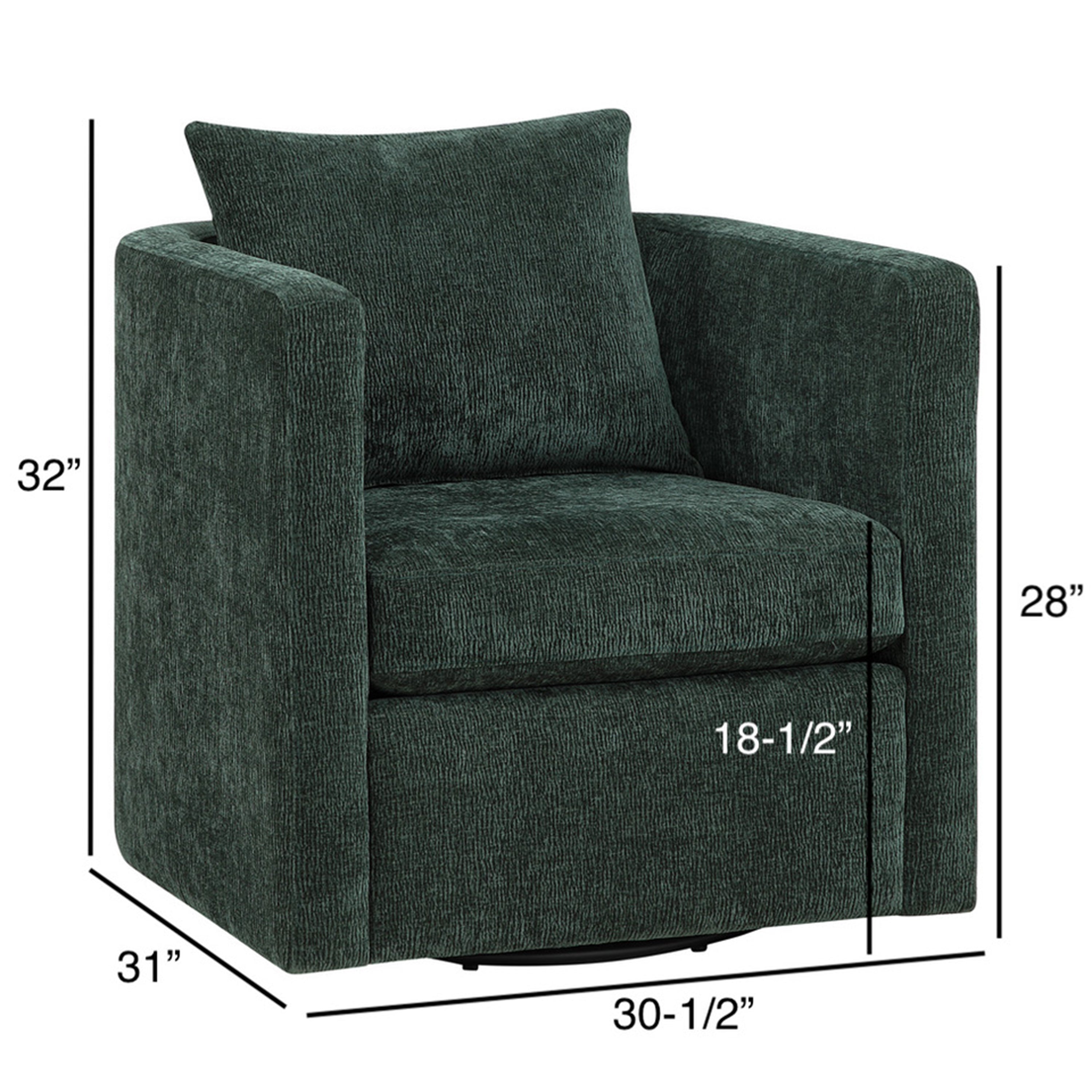 Sutton Light Grey Performance Fabric Swivel Barrel Chair