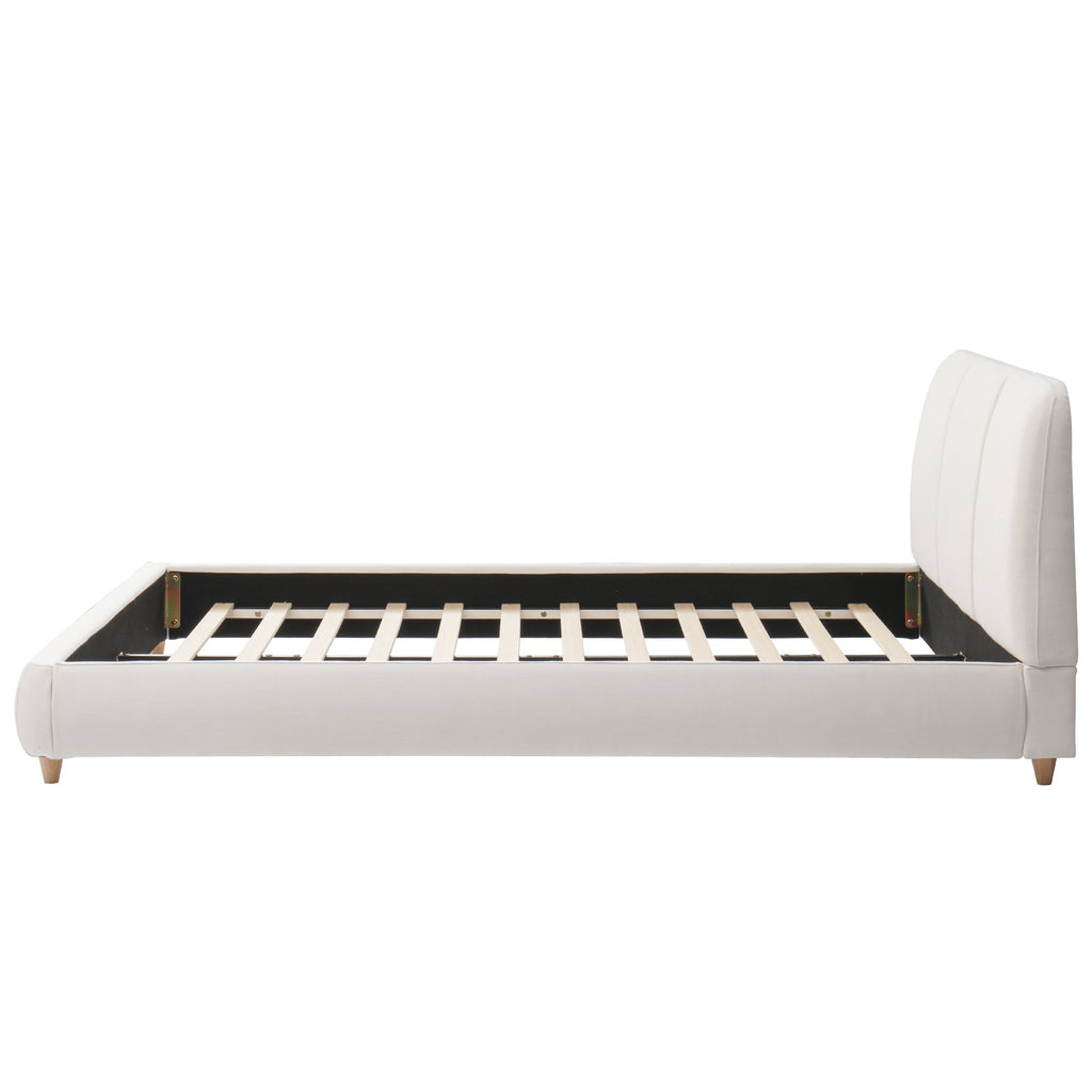 Modern Linen Upholstered Bed
