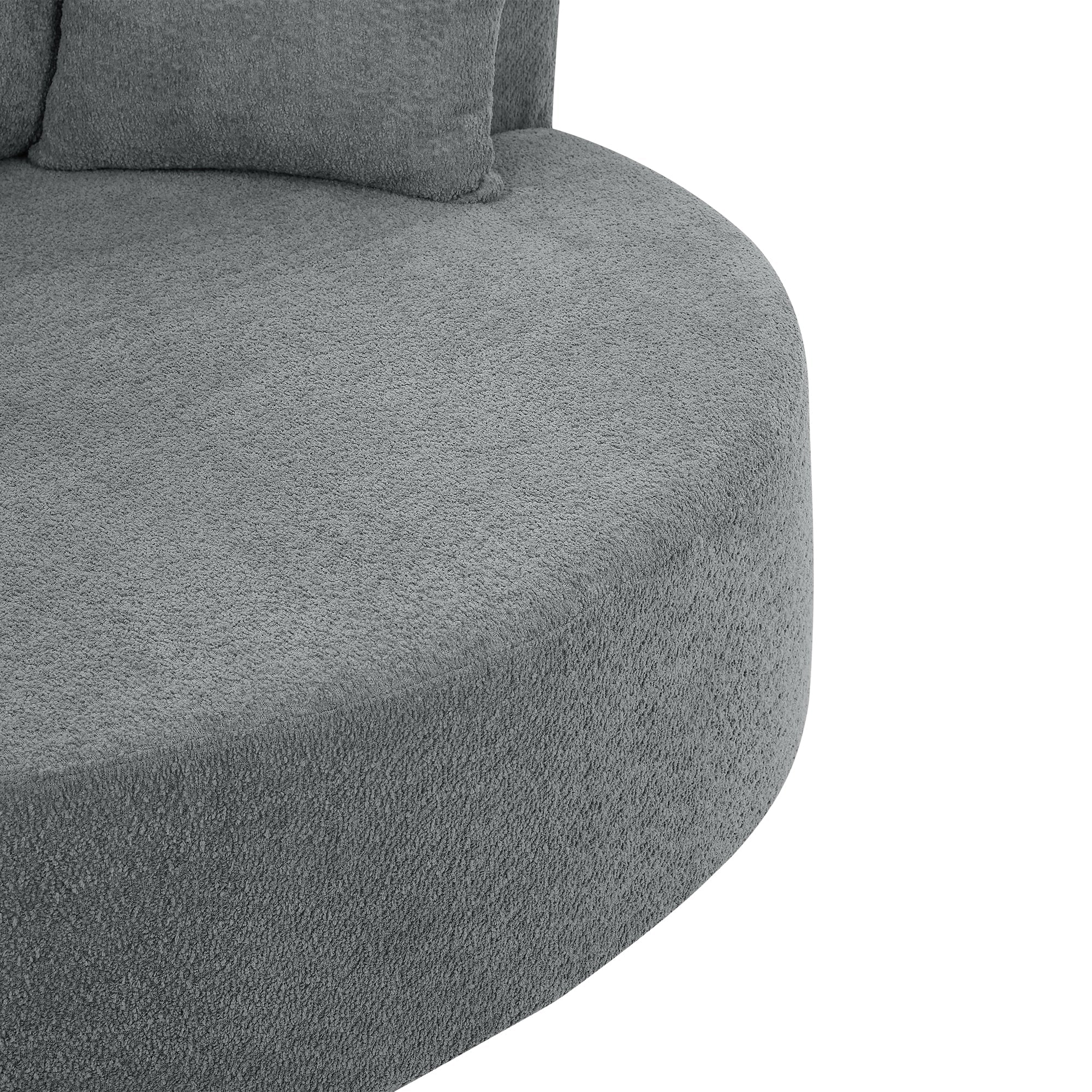 Crossley Oversized Swivel Barrel Accent Chair