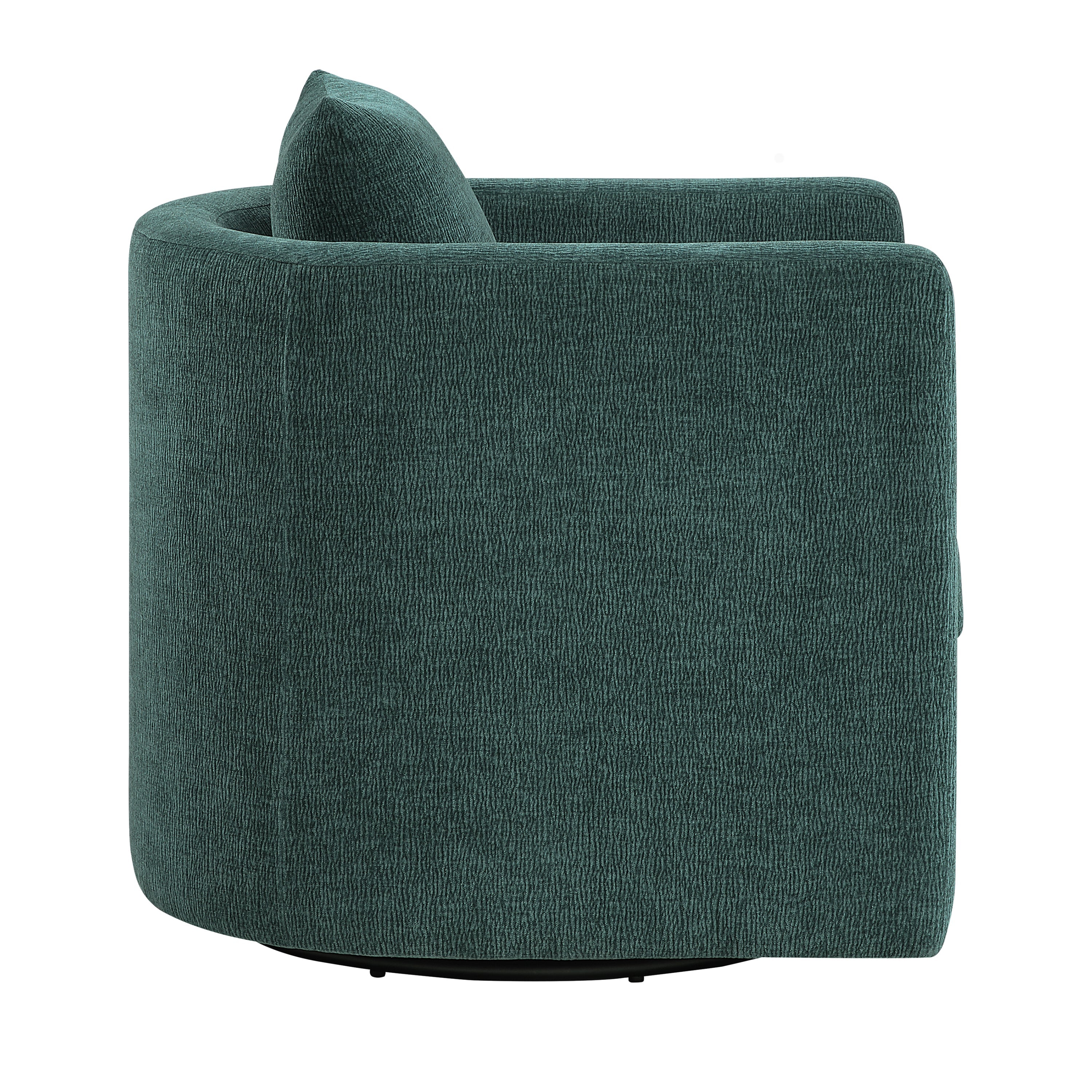 Sutton Light Grey Performance Fabric Swivel Barrel Chair