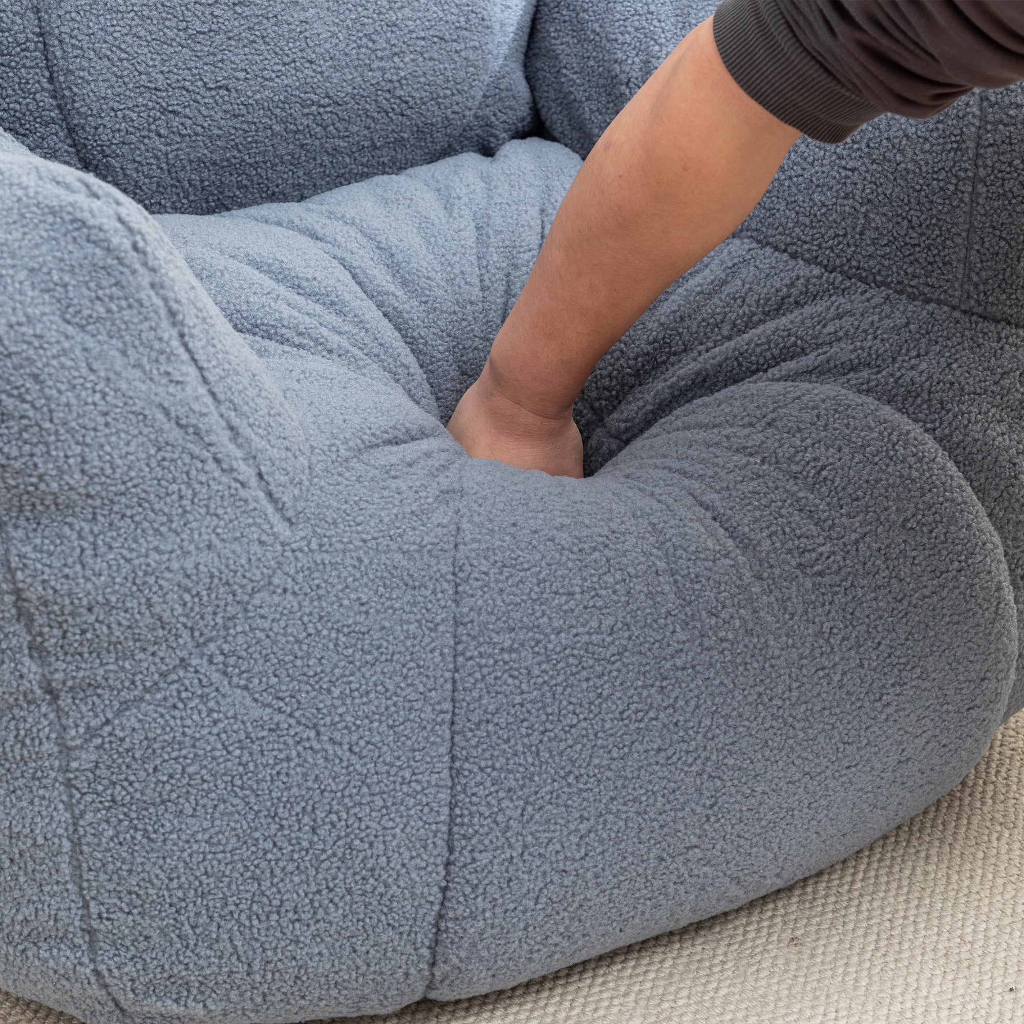 Tufted Memory Foam Bean Bag Chair