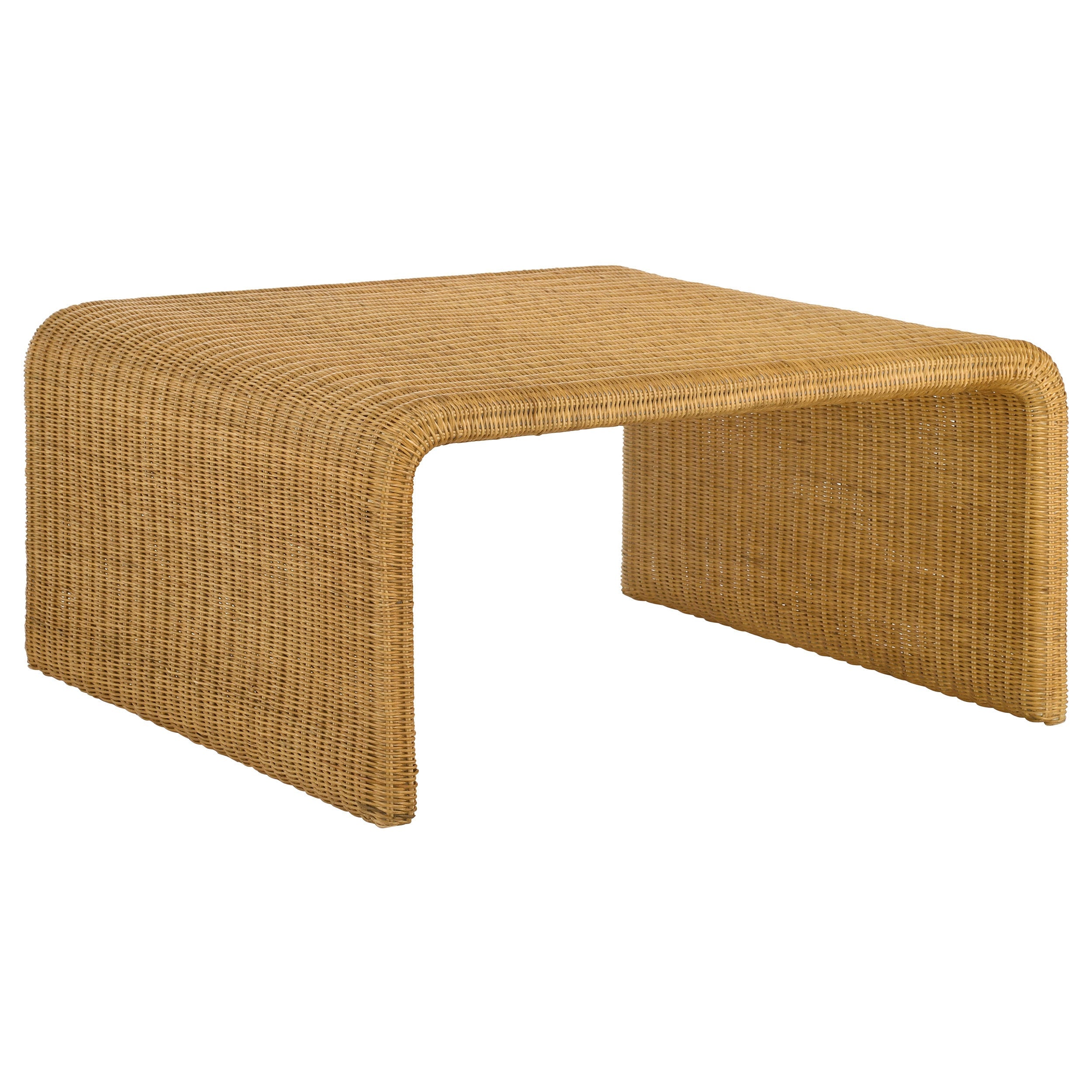 Cahya Natural Square Woven Rattan Coffee Table