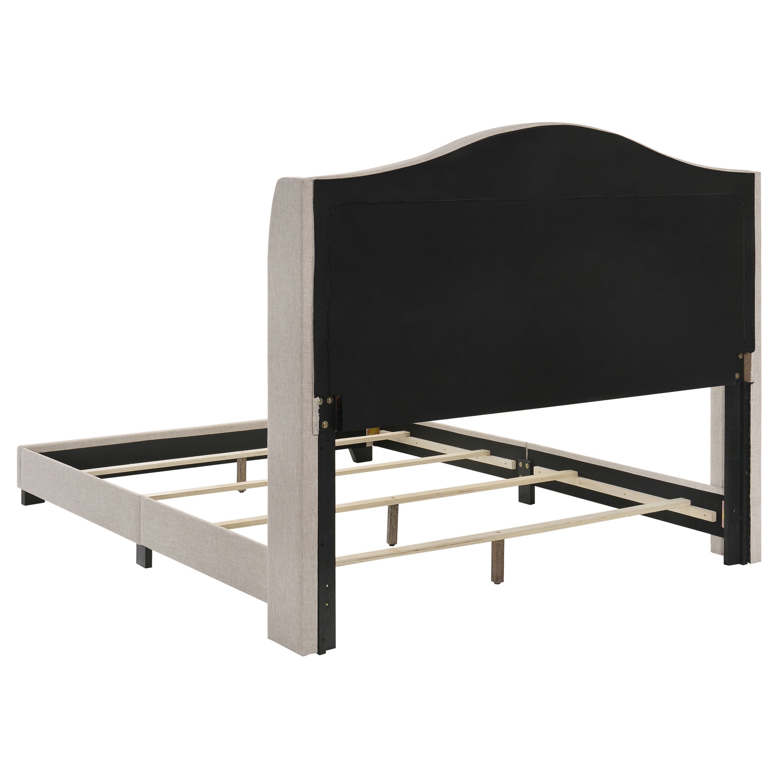 Upholstered Wingback Bed