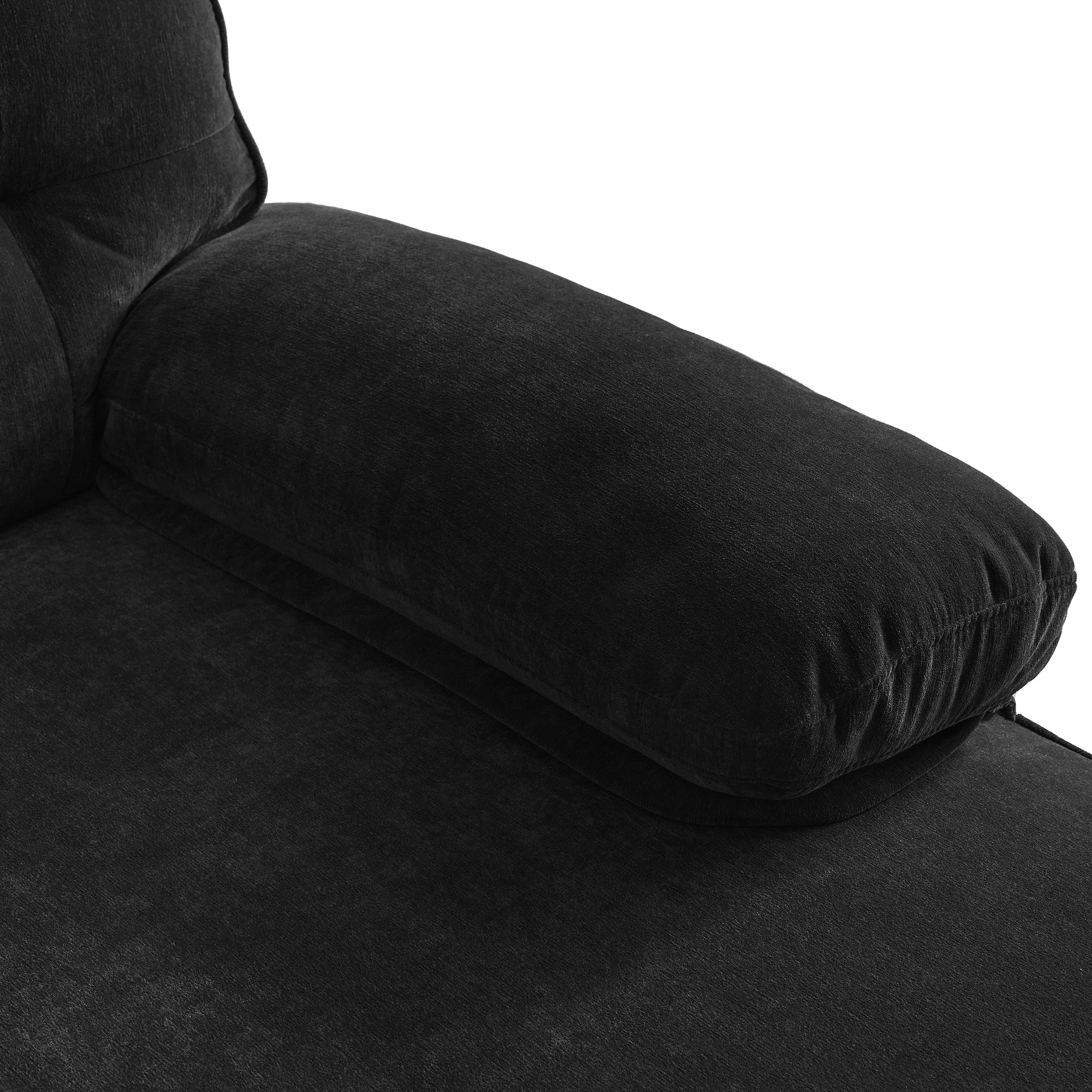 Modern Tufted Velvet L-Shape Sofa