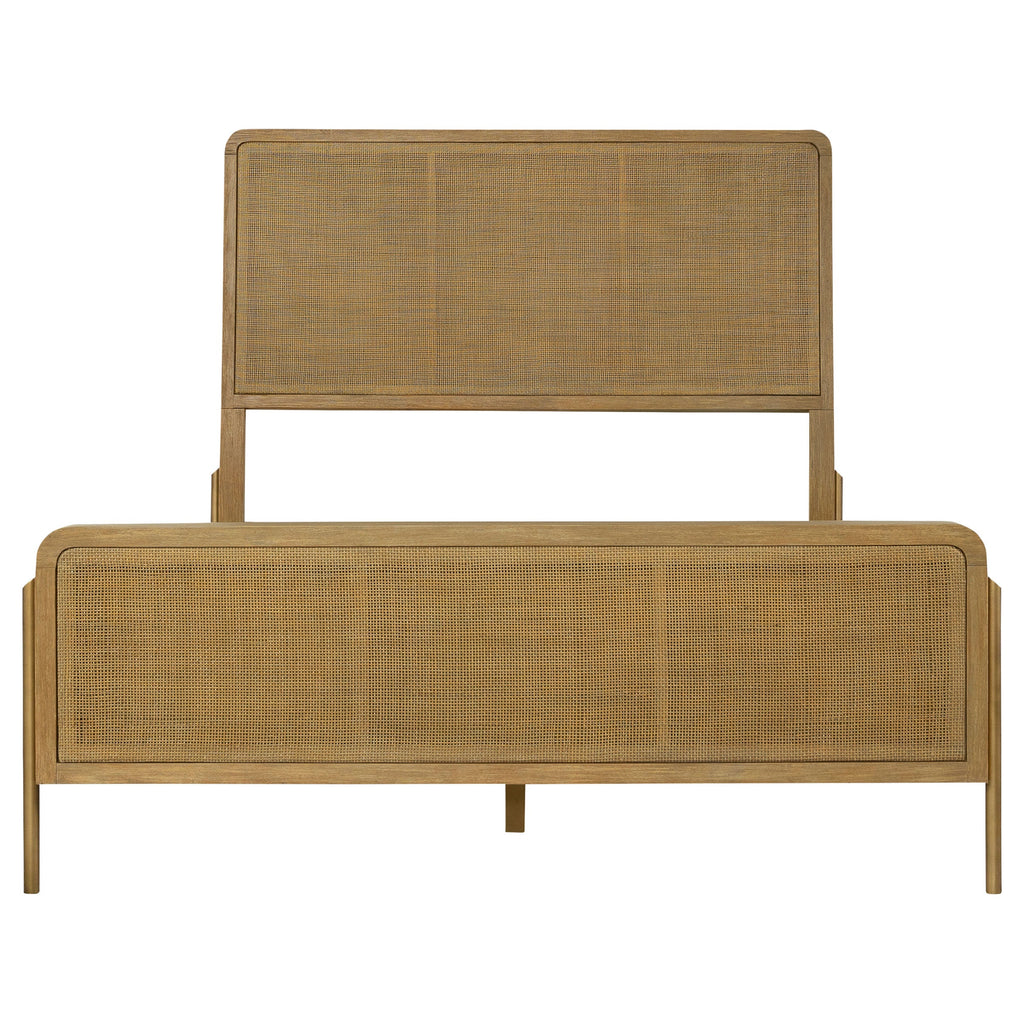 Stevie  Natural Cane Panel Bed