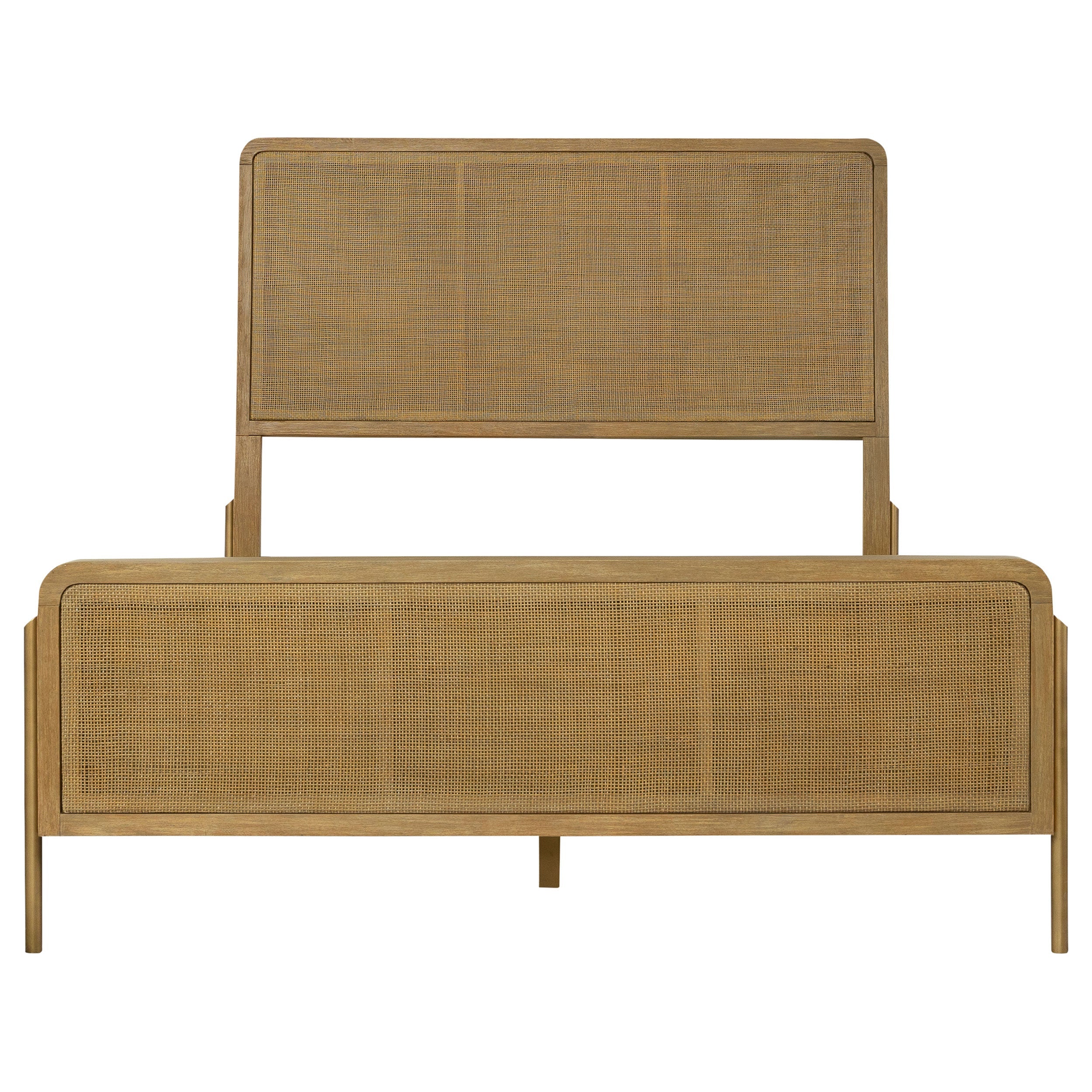 Stevie  Natural Cane Panel Bed