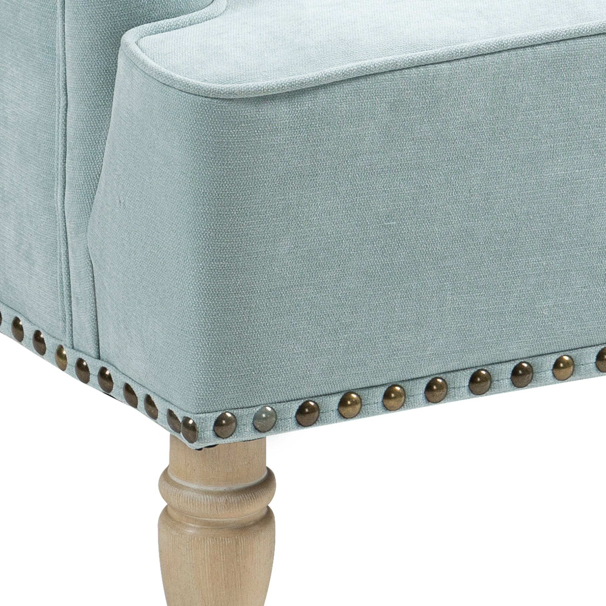 Nailhead Trim Upholstered Accent Chair