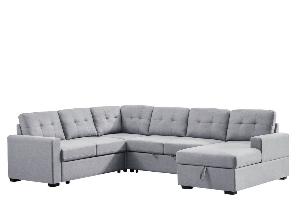 Selene 115.5W  Sleeper Sectional Sofa with Storage Chaise