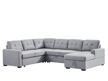 Selene 115.5W  Sleeper Sectional Sofa with Storage Chaise