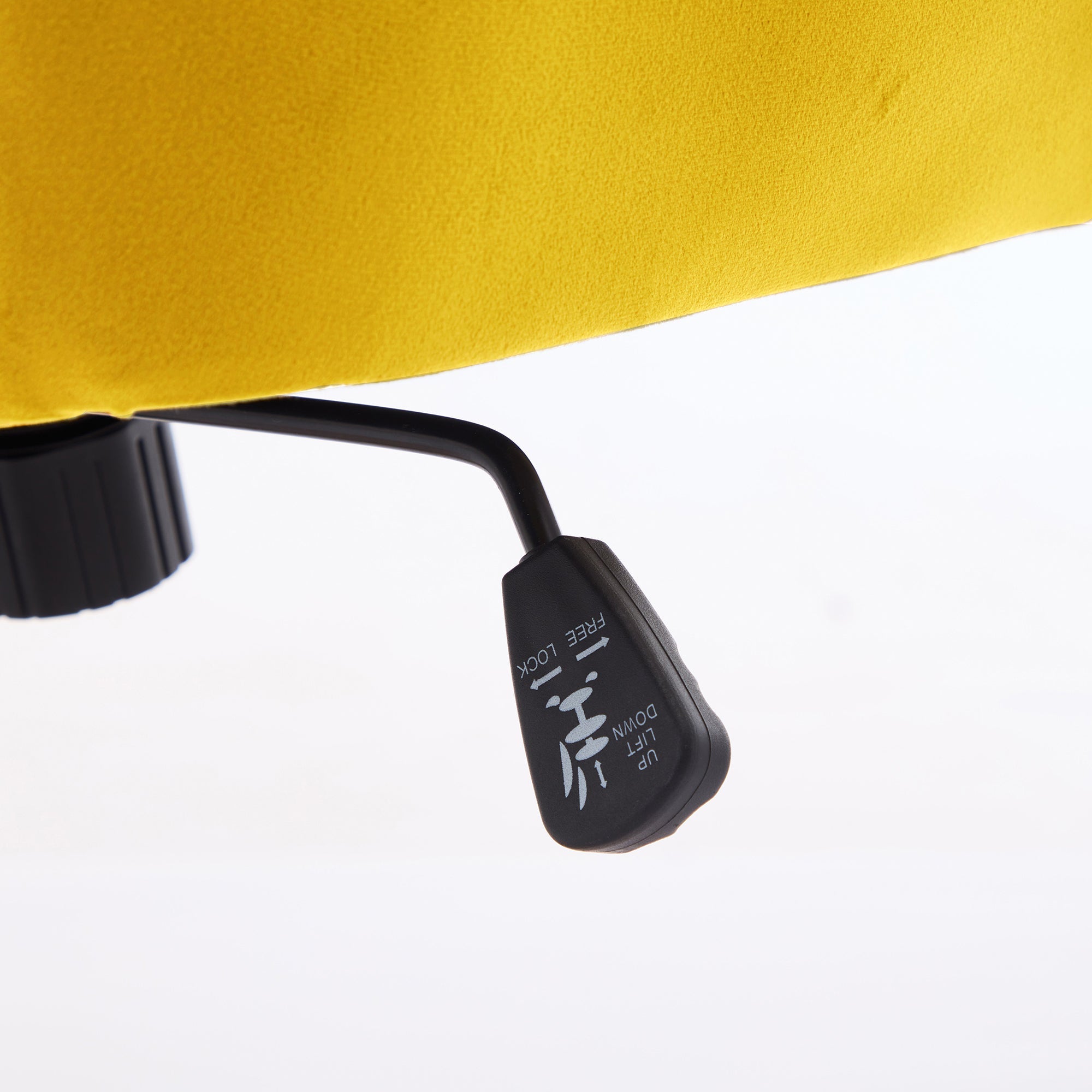 Adjustable Ergonomic Swivel Chair with Golden Base