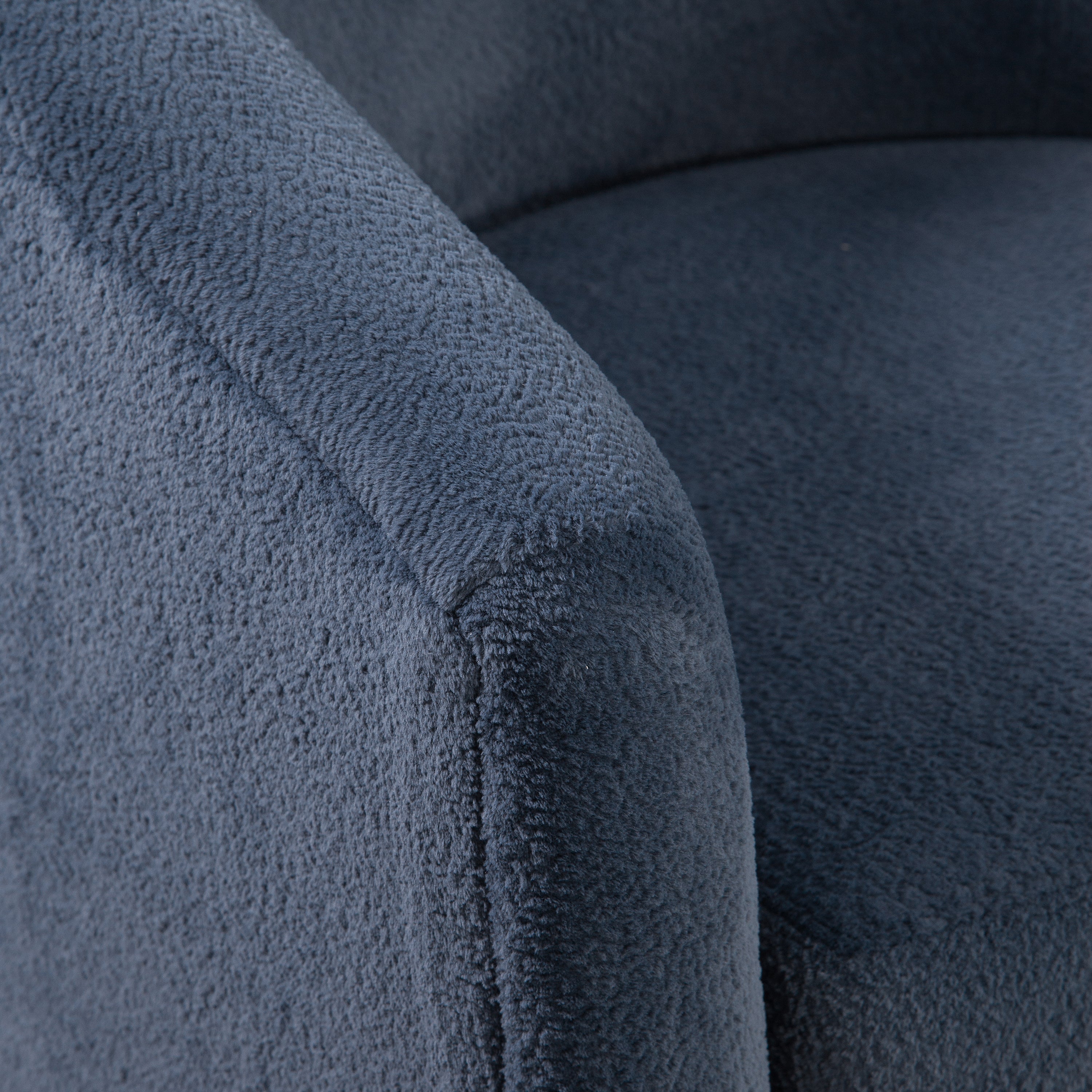 Oaklynn Barrel Style Swivel Accent Chair with Performance Fabric