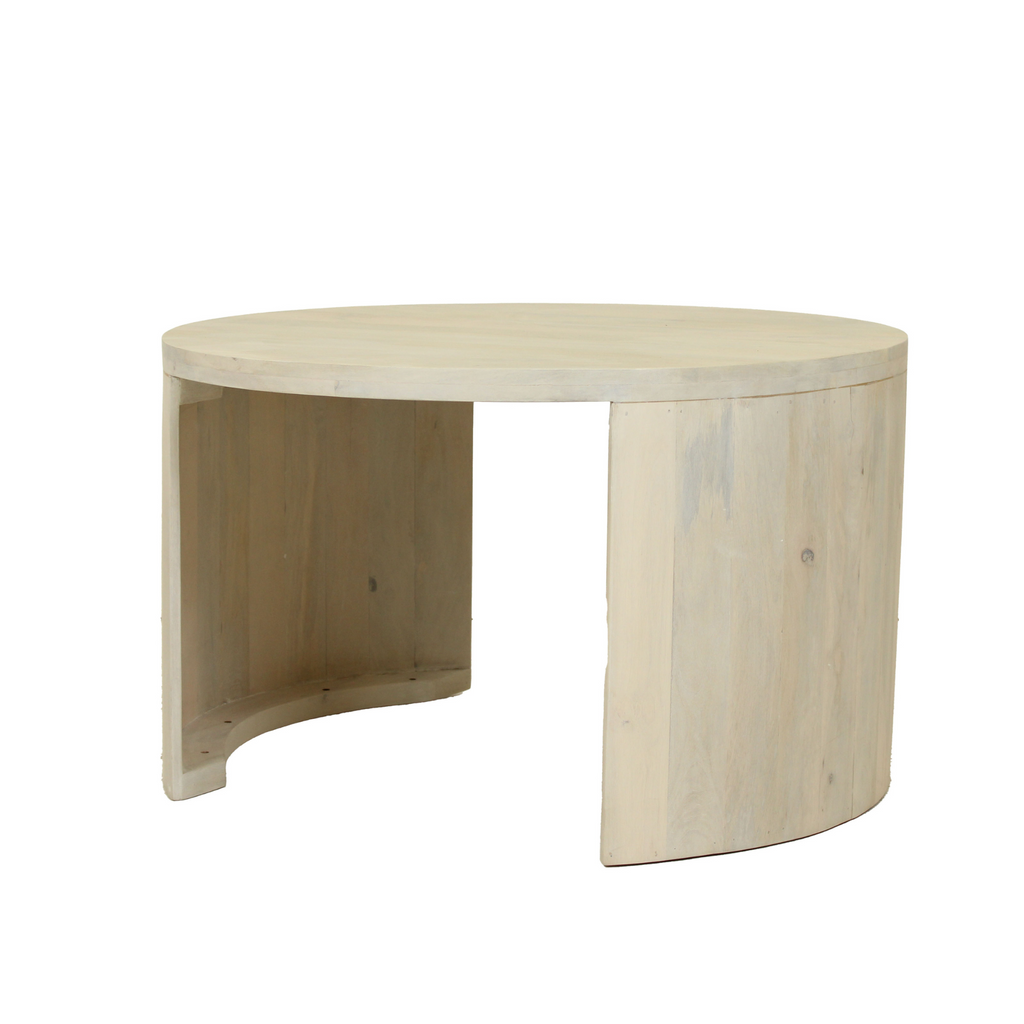 Cyrus Round Storage Coffee Table and Nesting Stool