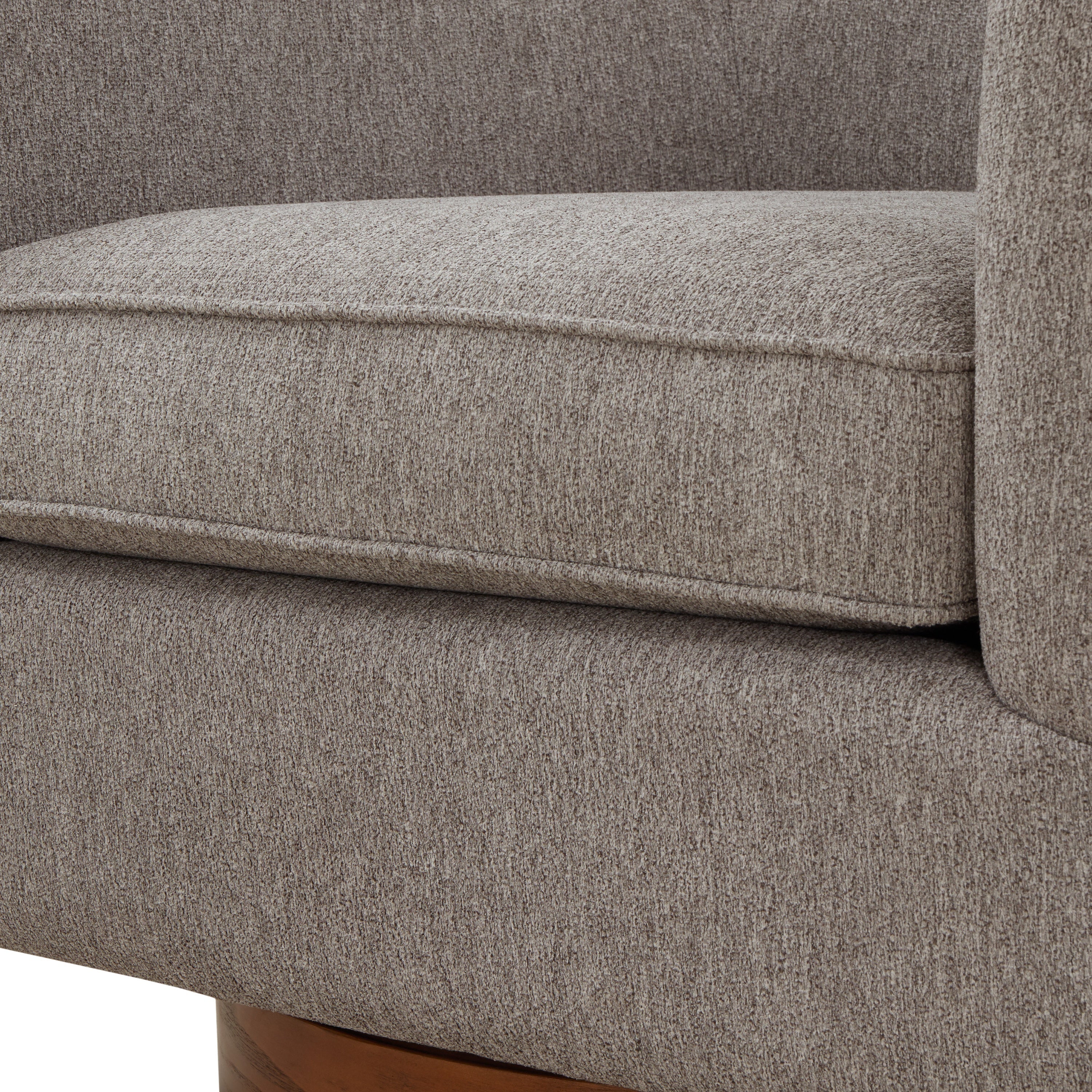 Miramar Wood Base Swivel Club Accent Chair