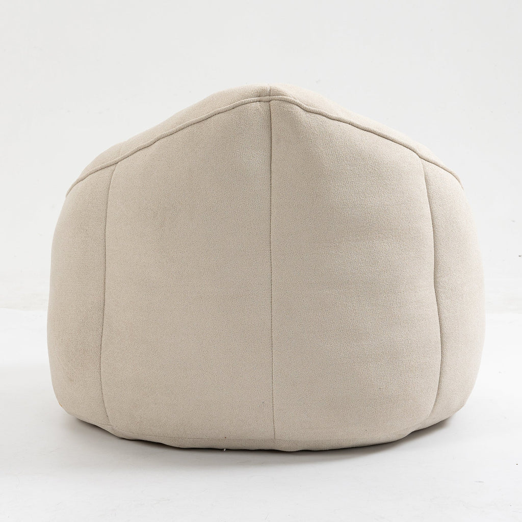 Bean Bag Sofa Chair with High-Pressure Foam and Footrest