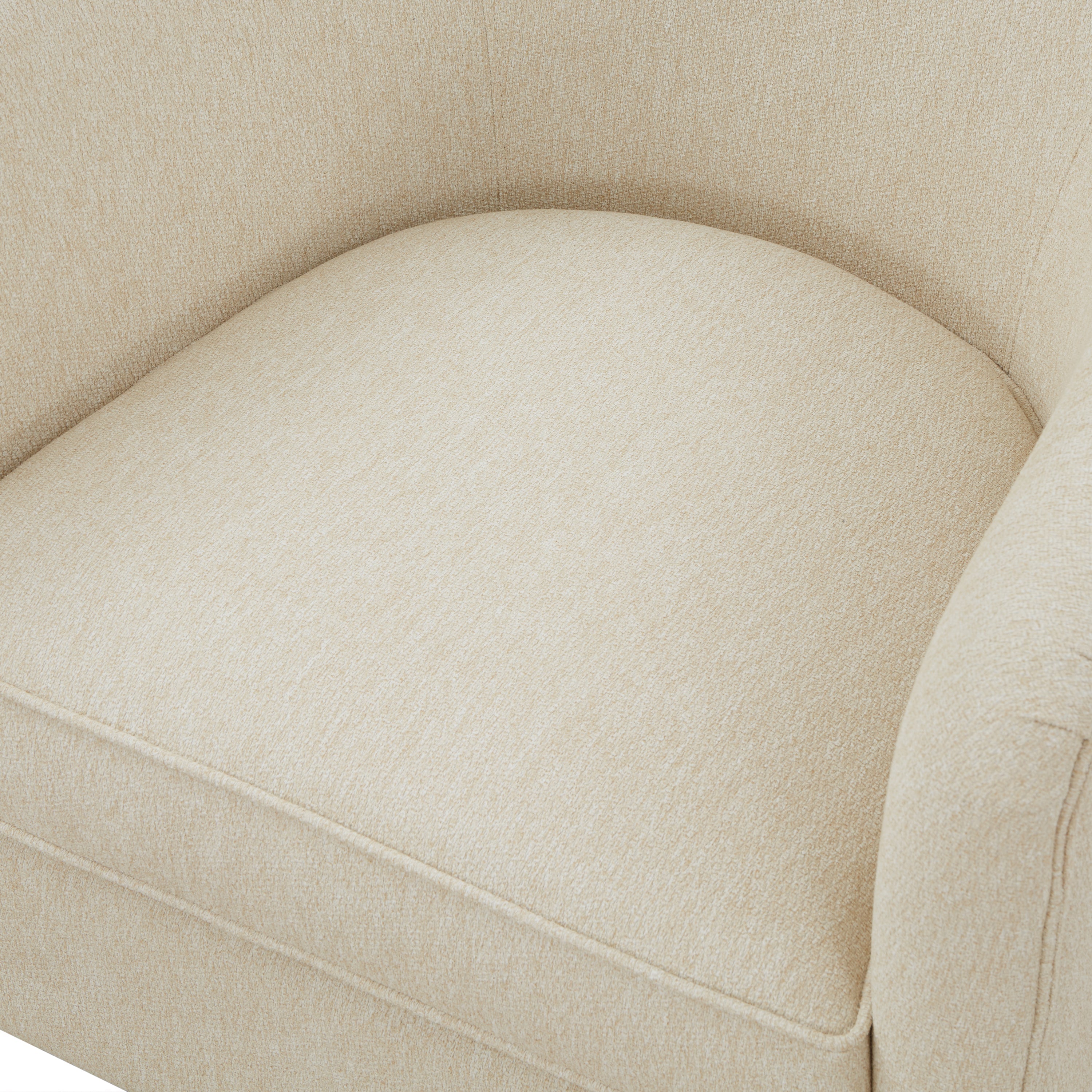 Miramar Wood Base Swivel Club Accent Chair