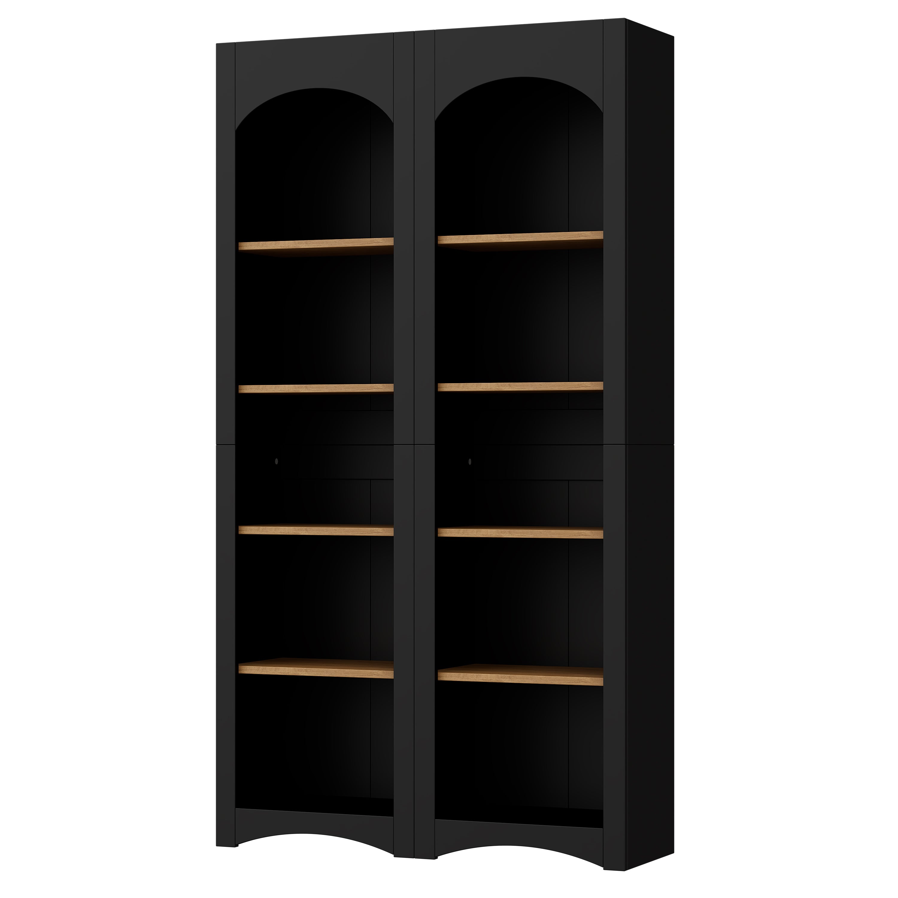 Farmhouse Two-Tone Storage Cabinet with Adjustable Shelves