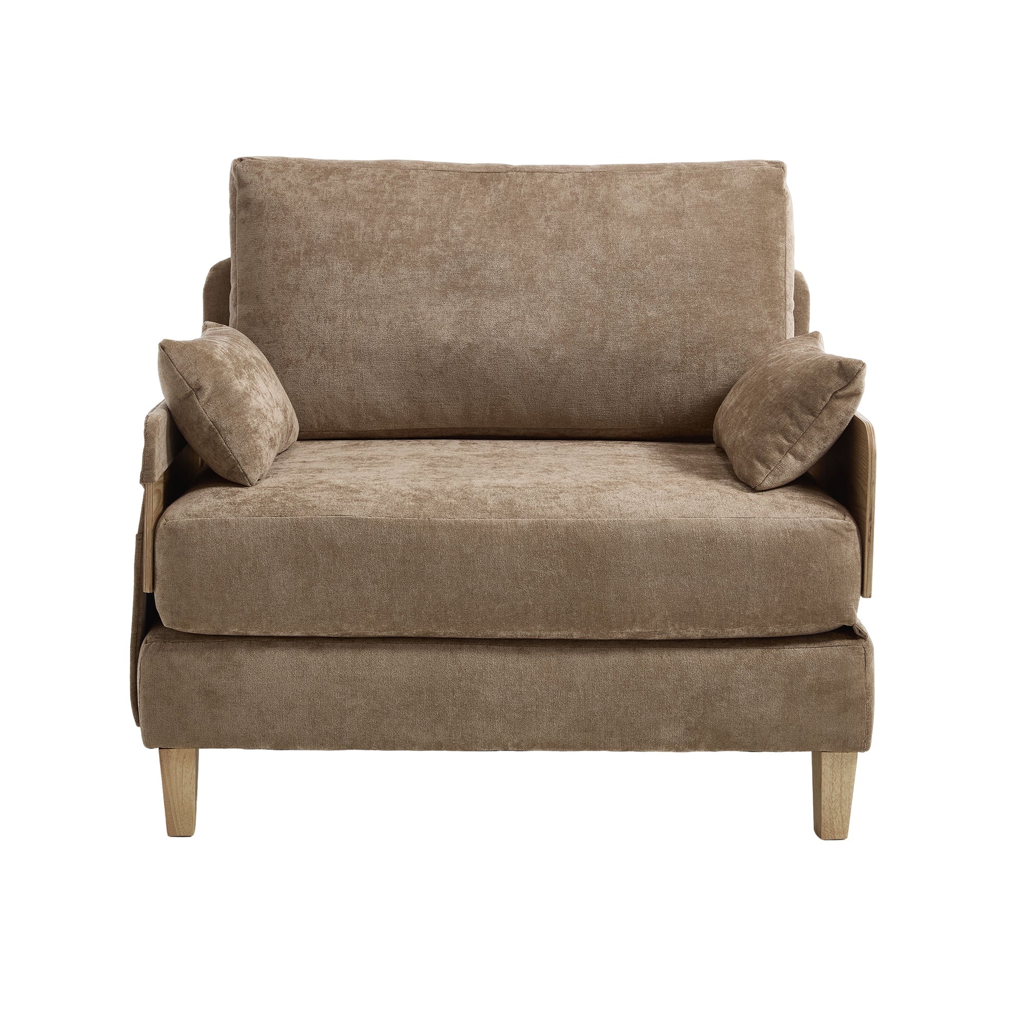 Mid-Century Modern Chenille Foldable Sofa Bed Recliner