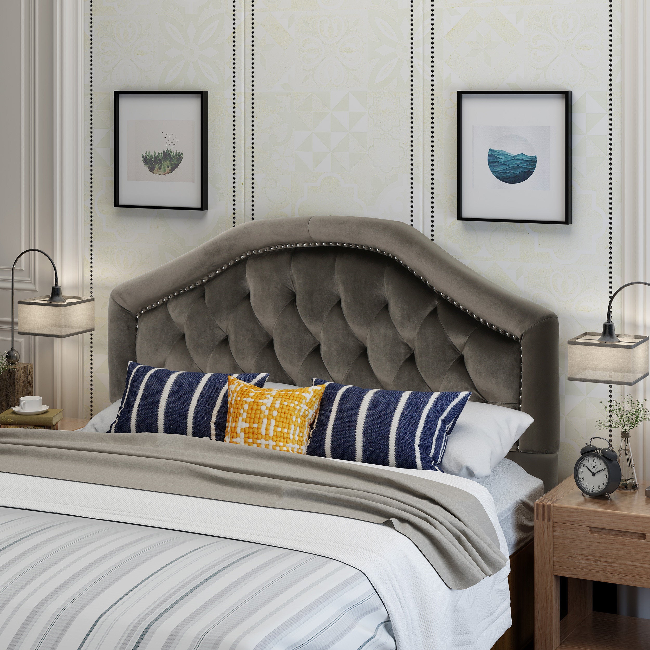 Diamond Tufted Headboard