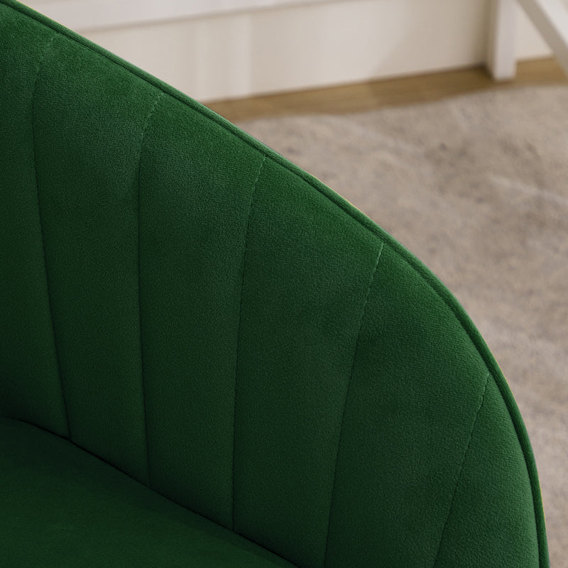 Adjustable Ergonomic Swivel Chair with Golden Base