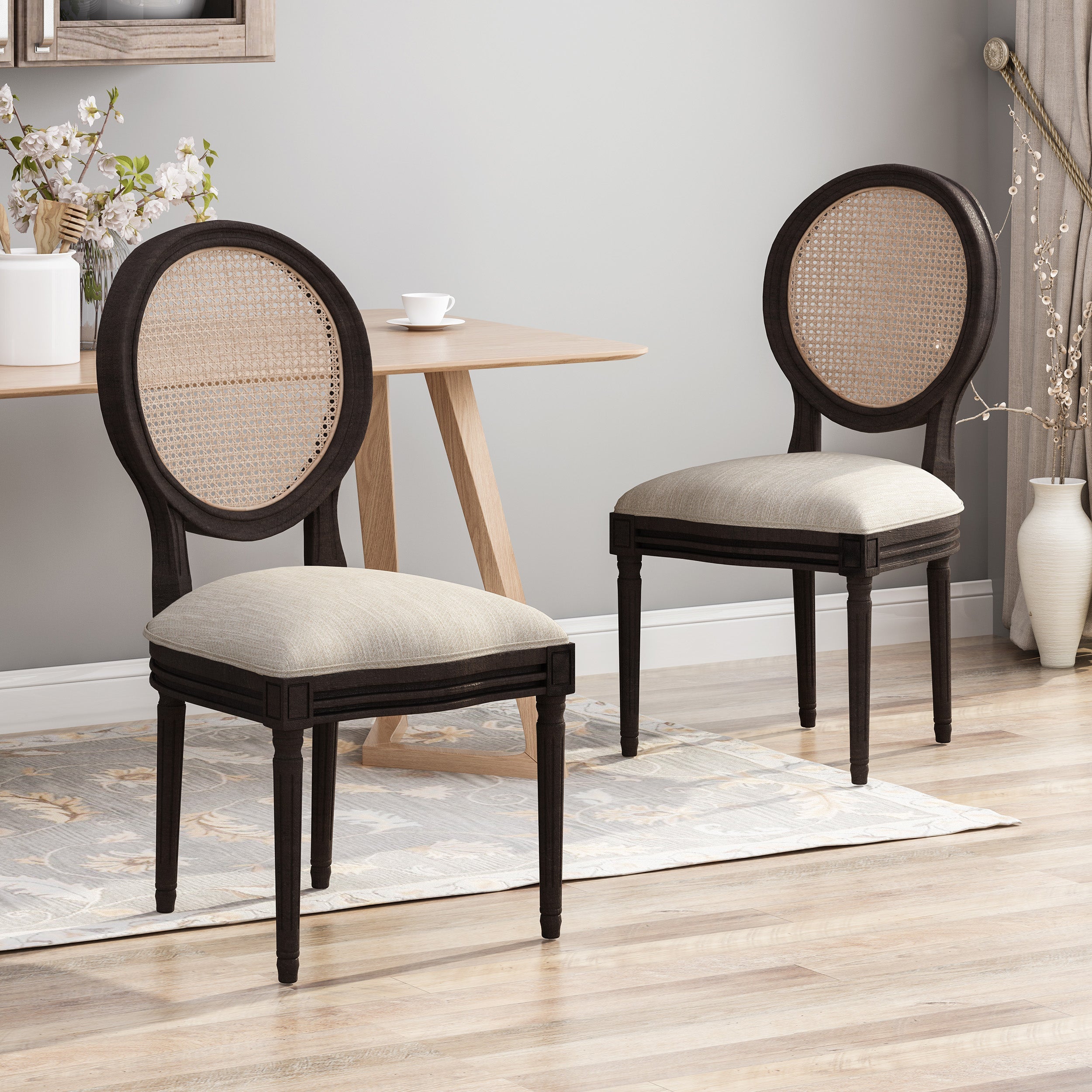 Cane Back French Country Dining Chair