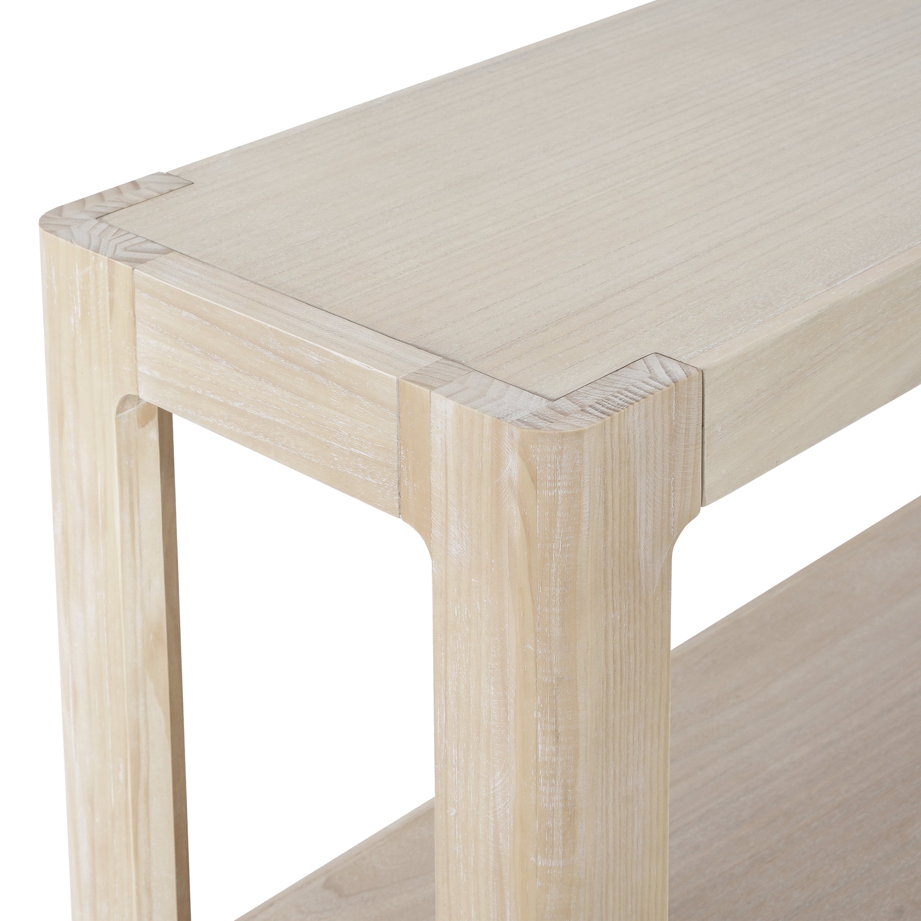 Modern Farmhouse Minimalist Rounded Console Table